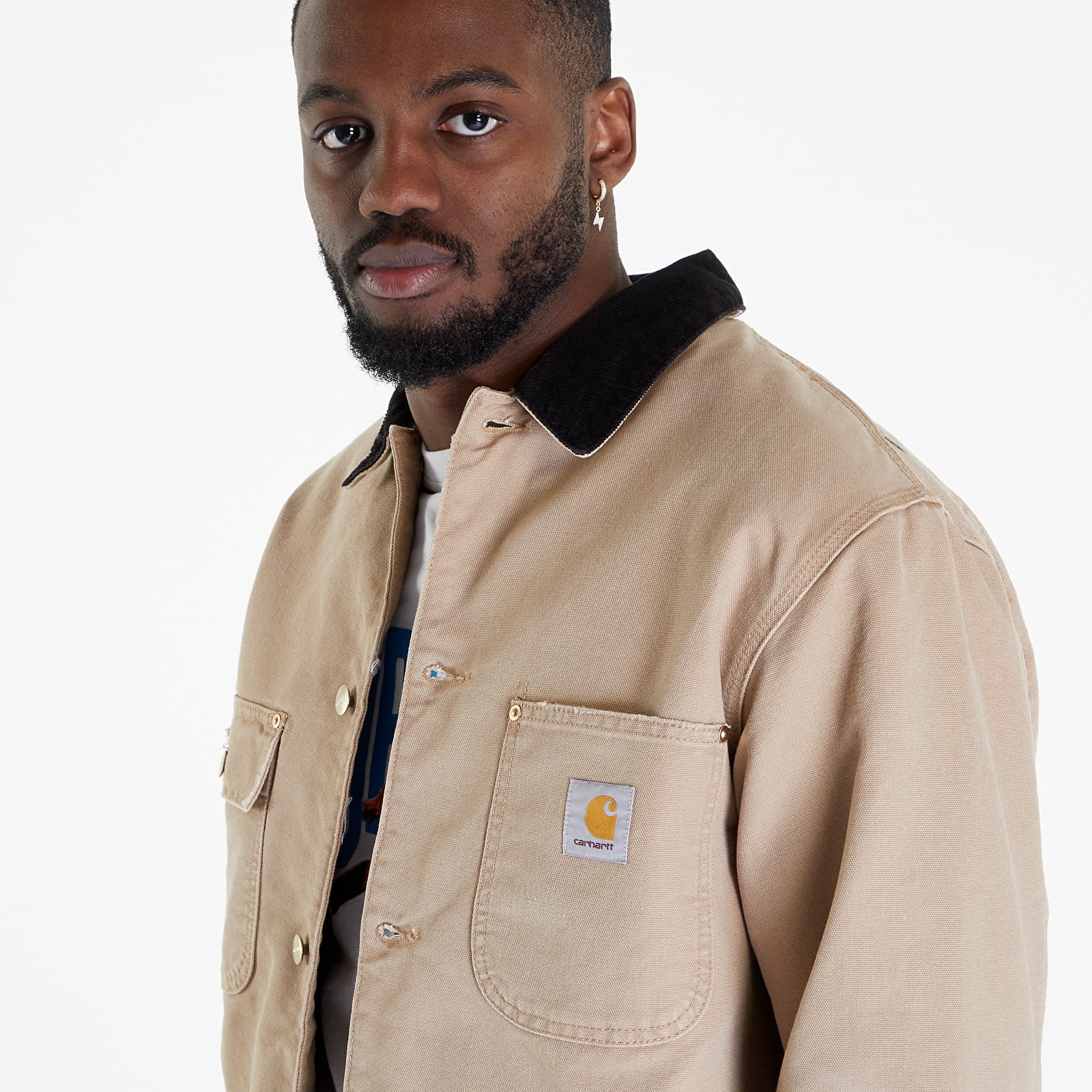 Chaquetas Carhartt WIP OG Chore Coat Dusty H Brown/ Black