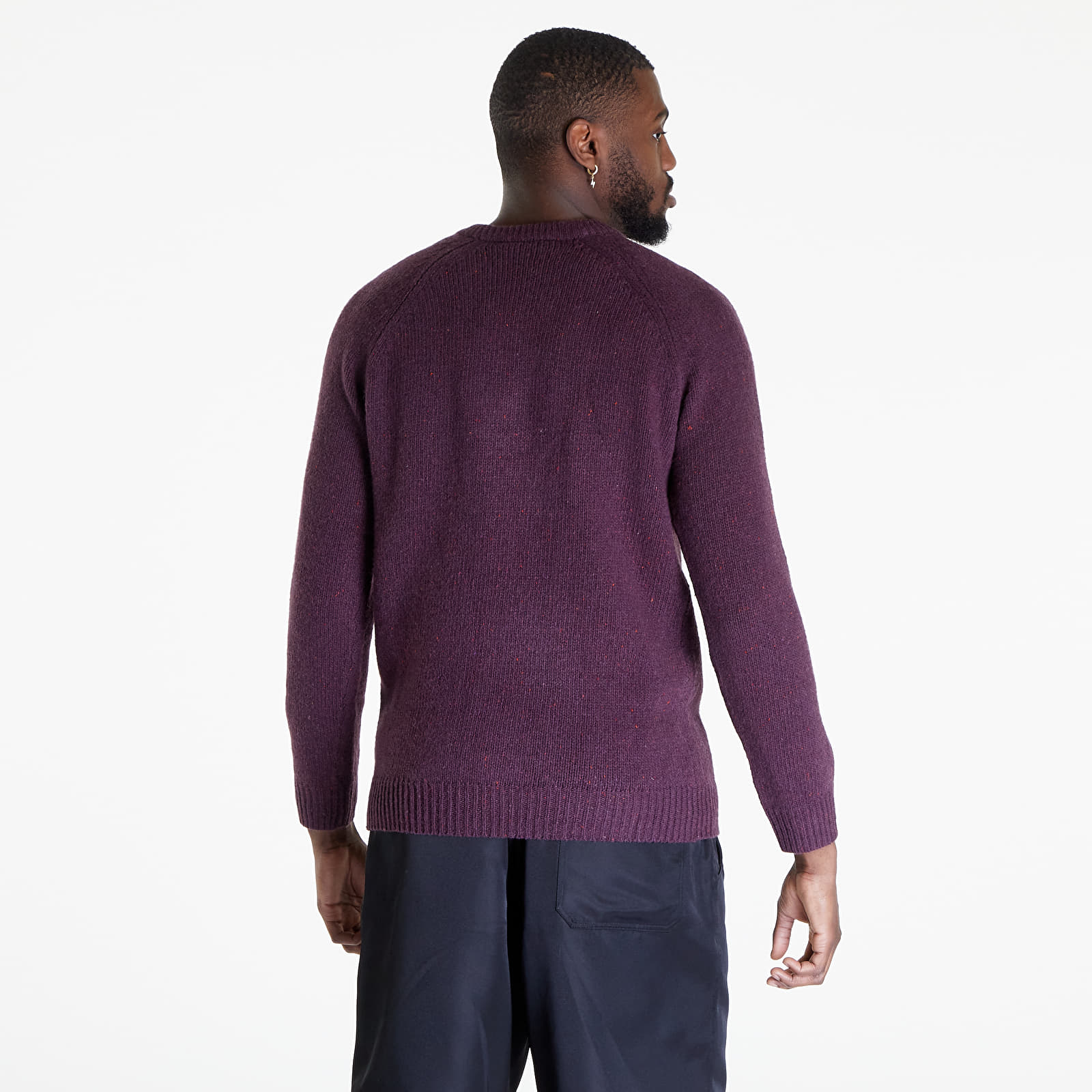 Sweaters Carhartt WIP Anglistic Sweater Speckled Dark Plum
