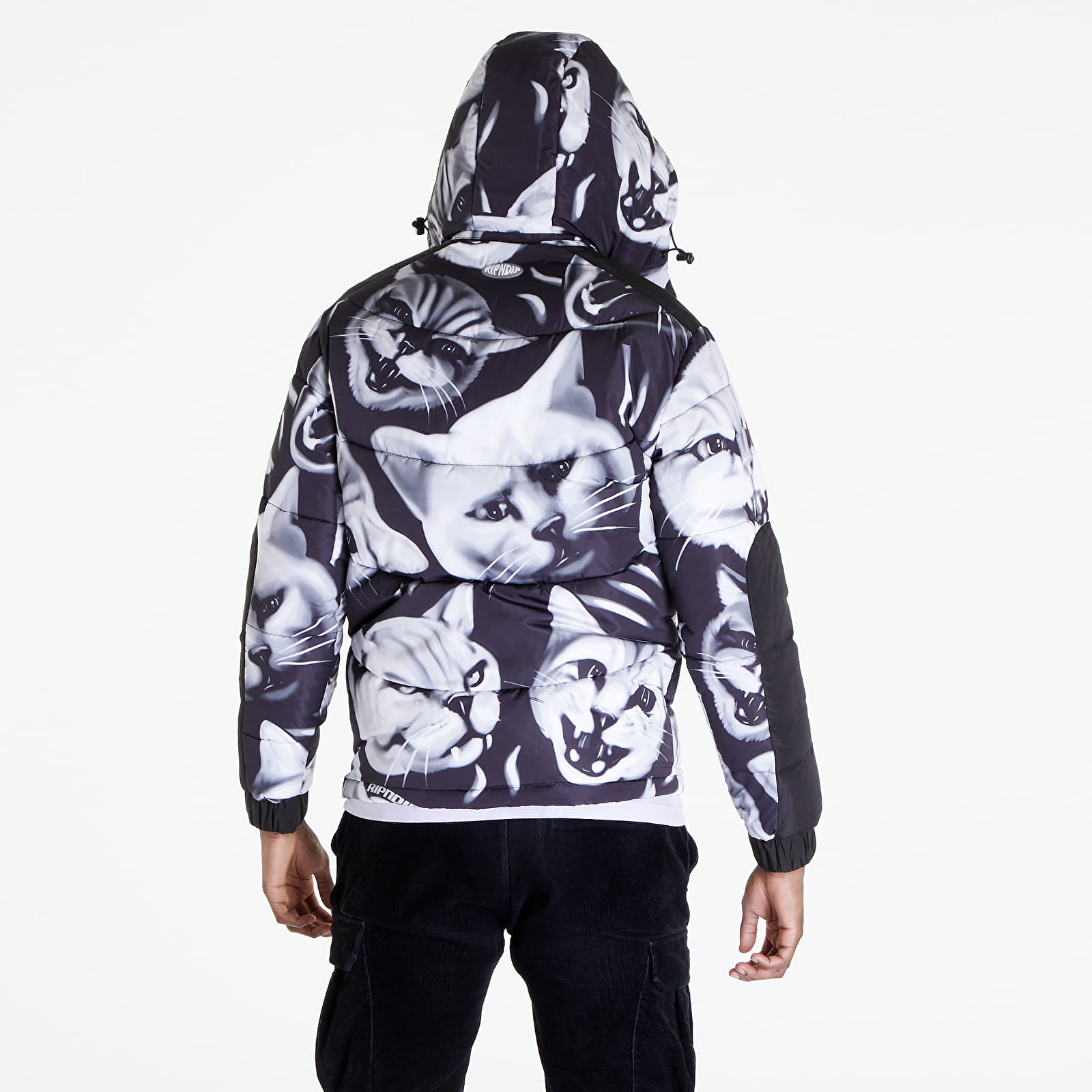 Jackets and Coats RIPNDIP Neon Cat Puffer Jacket Black