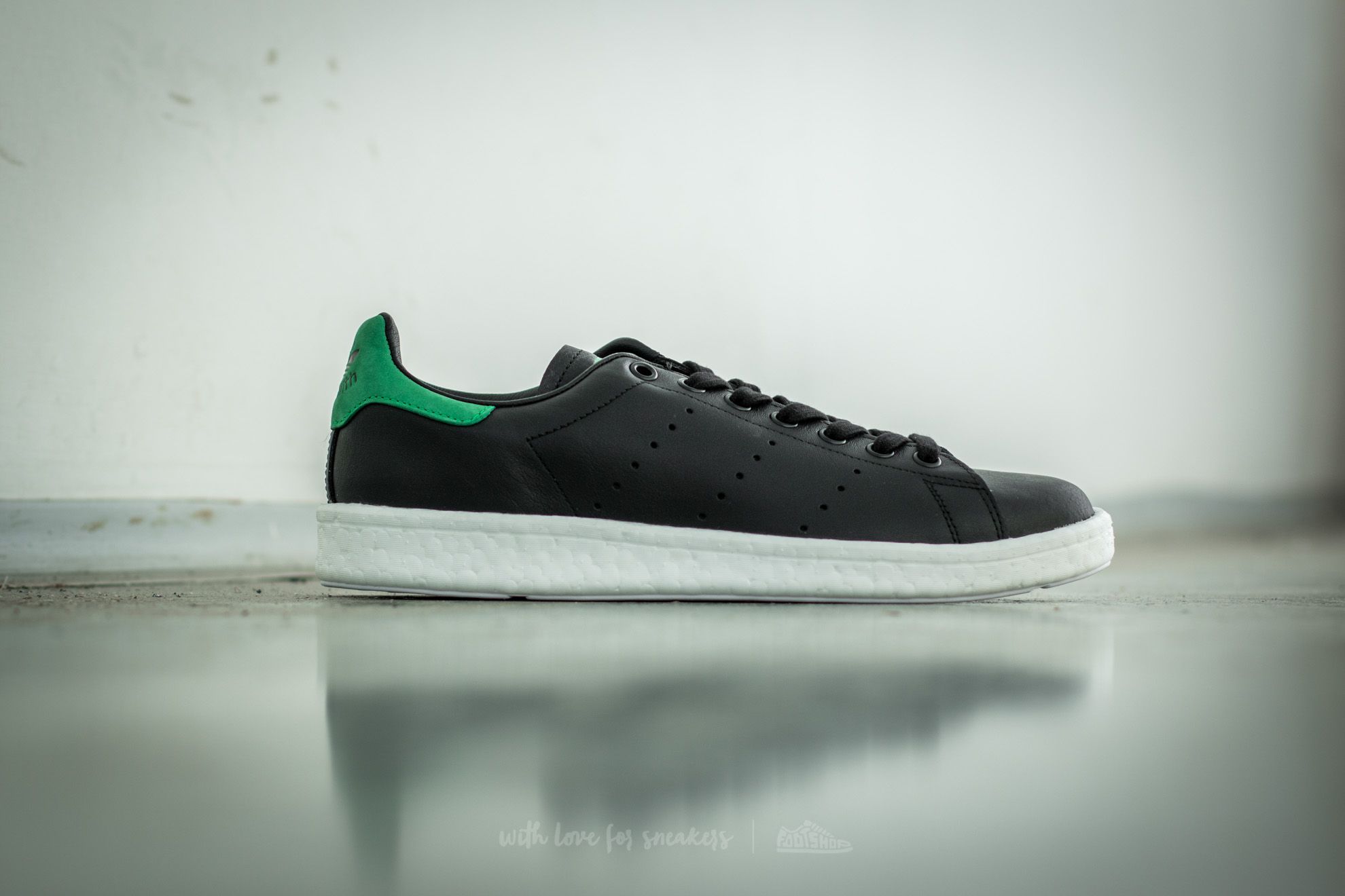 Men's shoes adidas Stan Smith Core Black/ Core Black/ Green