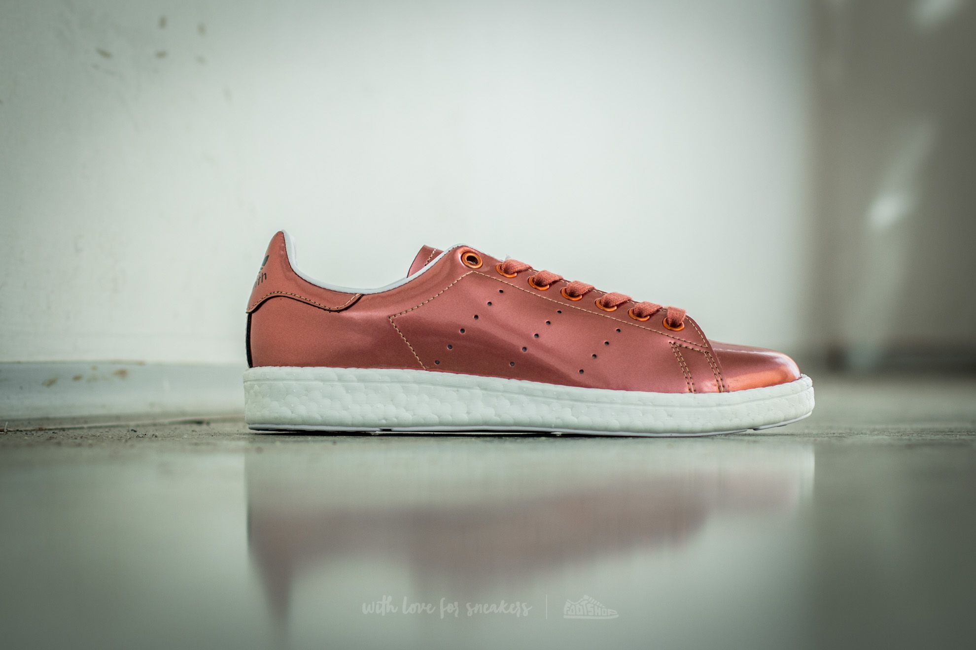 Adidas stan smith copper kettle metallic rose gold outlet