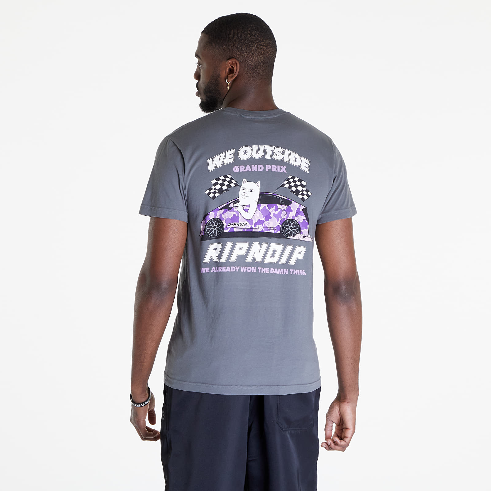 T-Shirts RIPNDIP Already Won Tee Charcoal