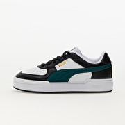 Puma white top and green shoes