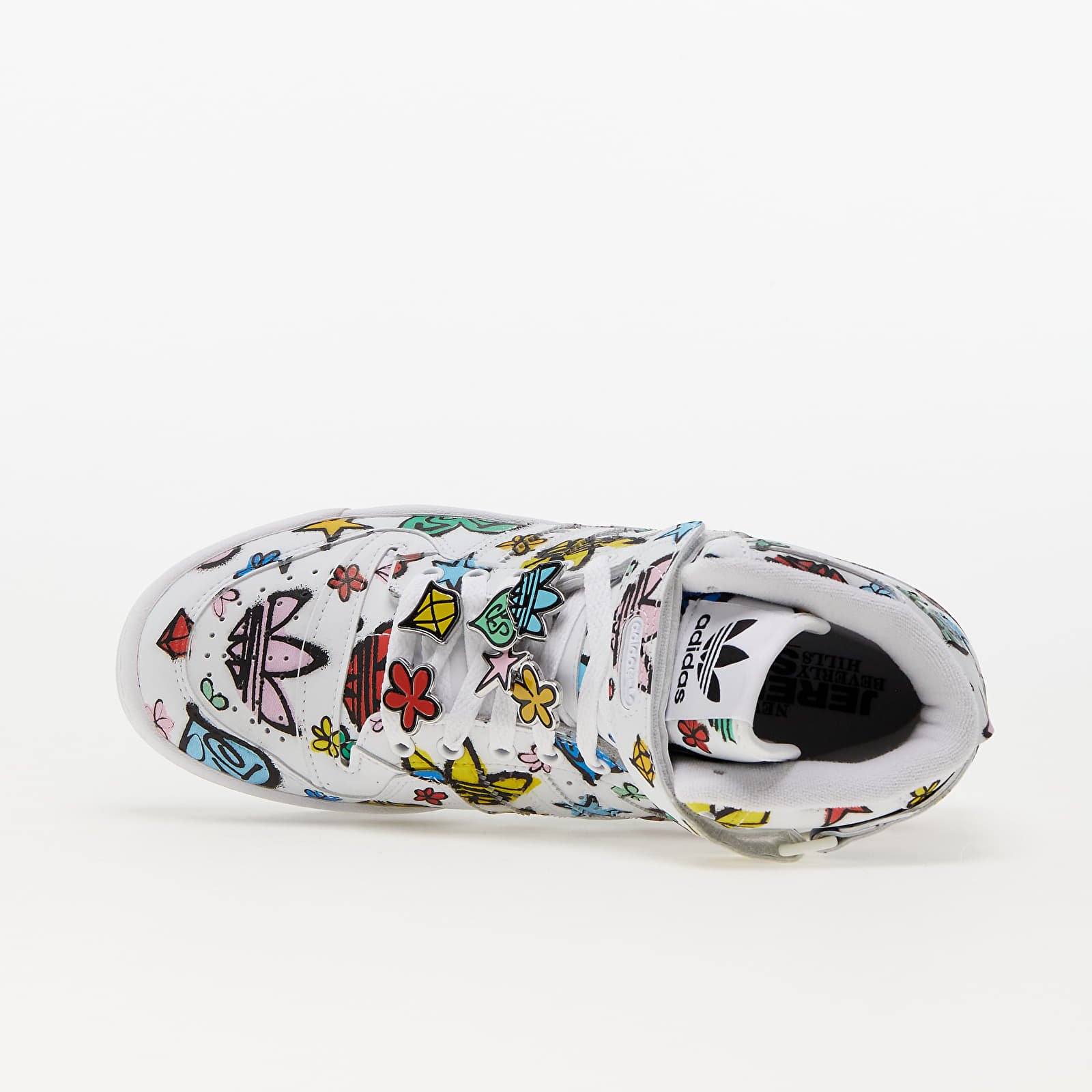Herresko adidas x Jeremy Scott Forum 84 Hi Mono Ftw White/ Ftw White/ Core Black