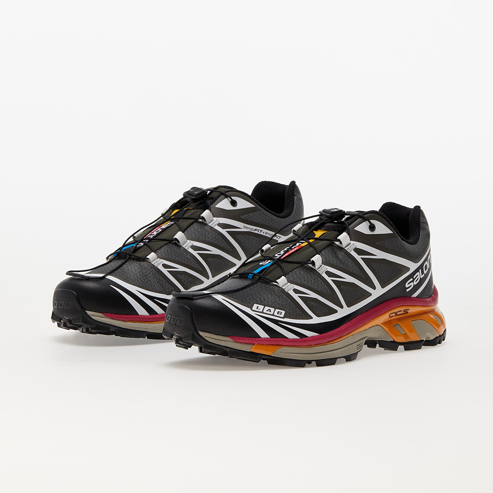 Men s shoes Salomon XT 6 Recut Beluga Black Russet Orange Footshop