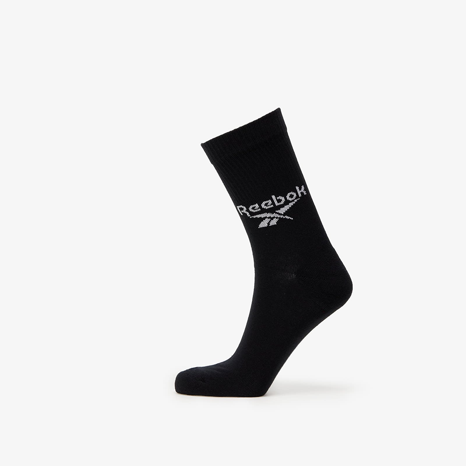 Reebok Classics Fold-Over Crew Socks 3-Pack Black - 1 | YEO