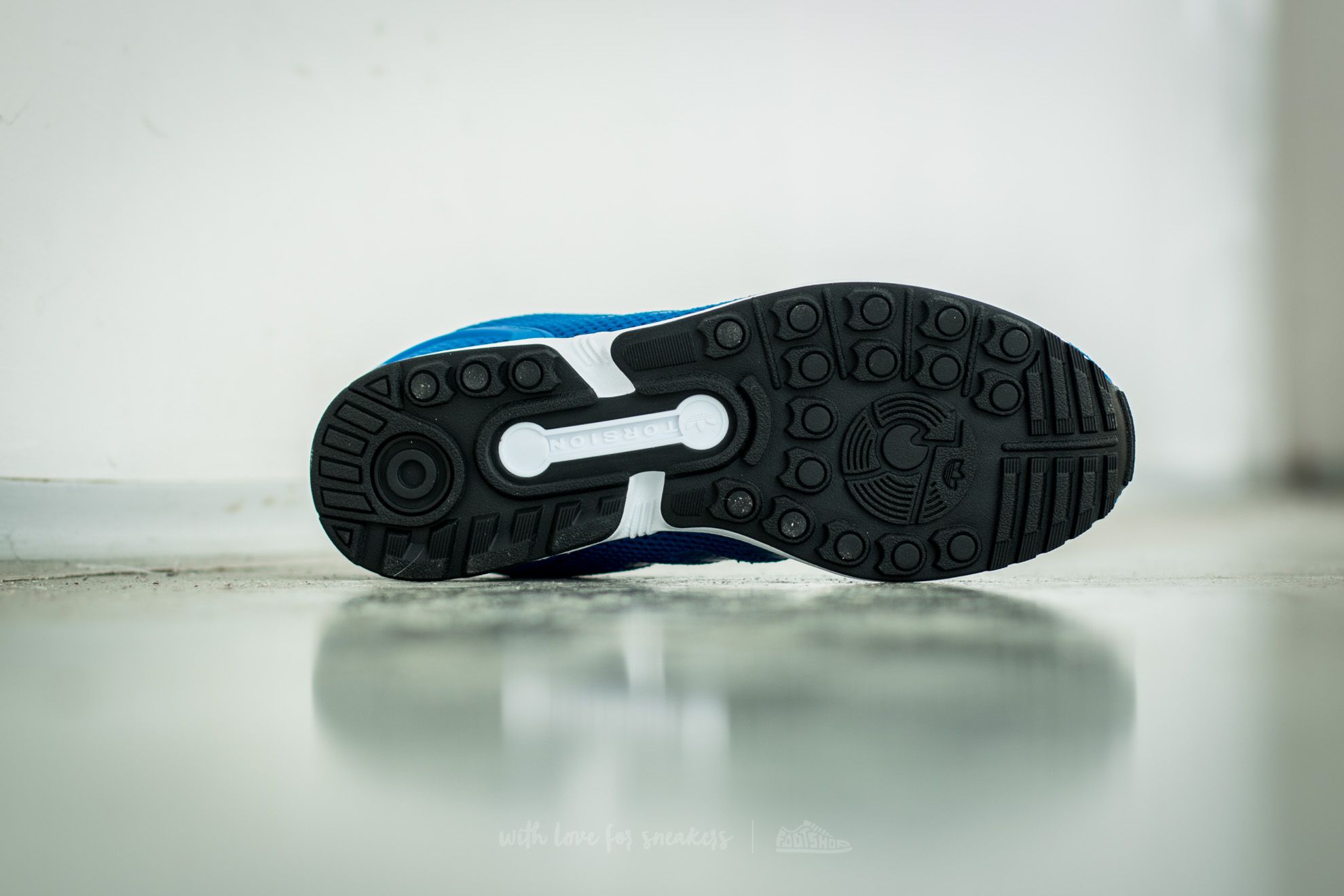 Men's shoes adidas ZX Flux Blue/ Blue/ Ftw White