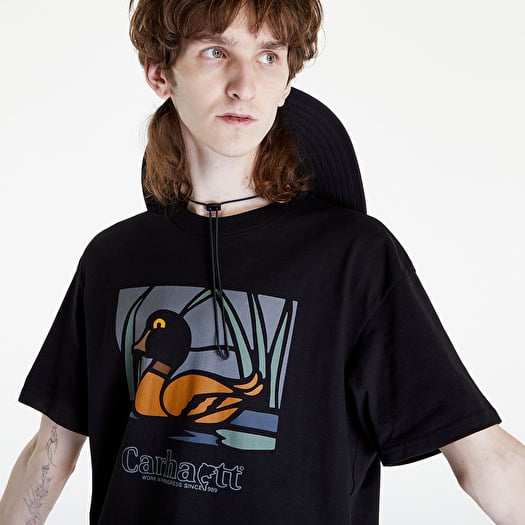 T shirts Carhartt WIP S S Duck Pond T Shirt Black Footshop
