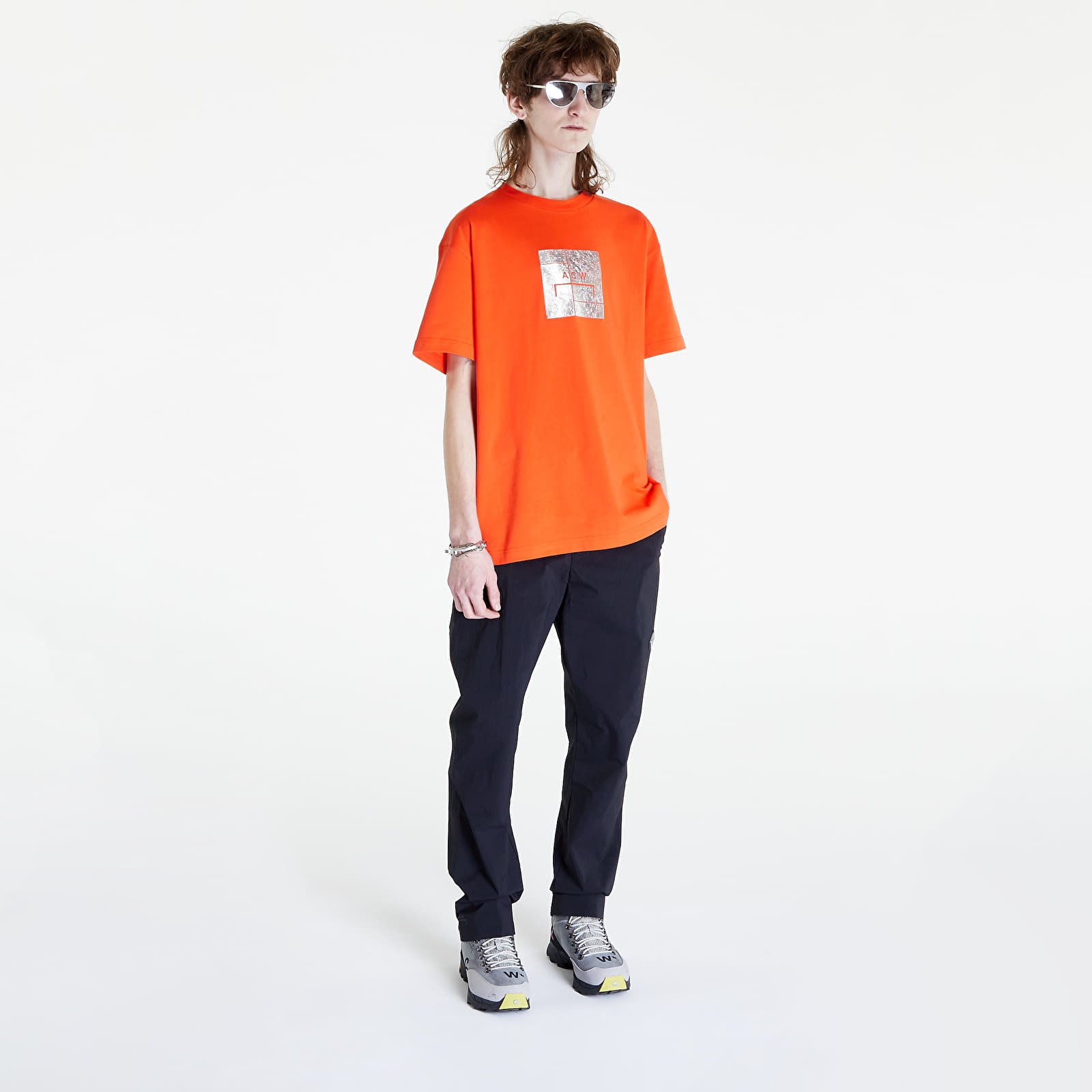 T-shirts A-COLD-WALL* Foil Grid Short Sleeve T-Shirt Volt Red