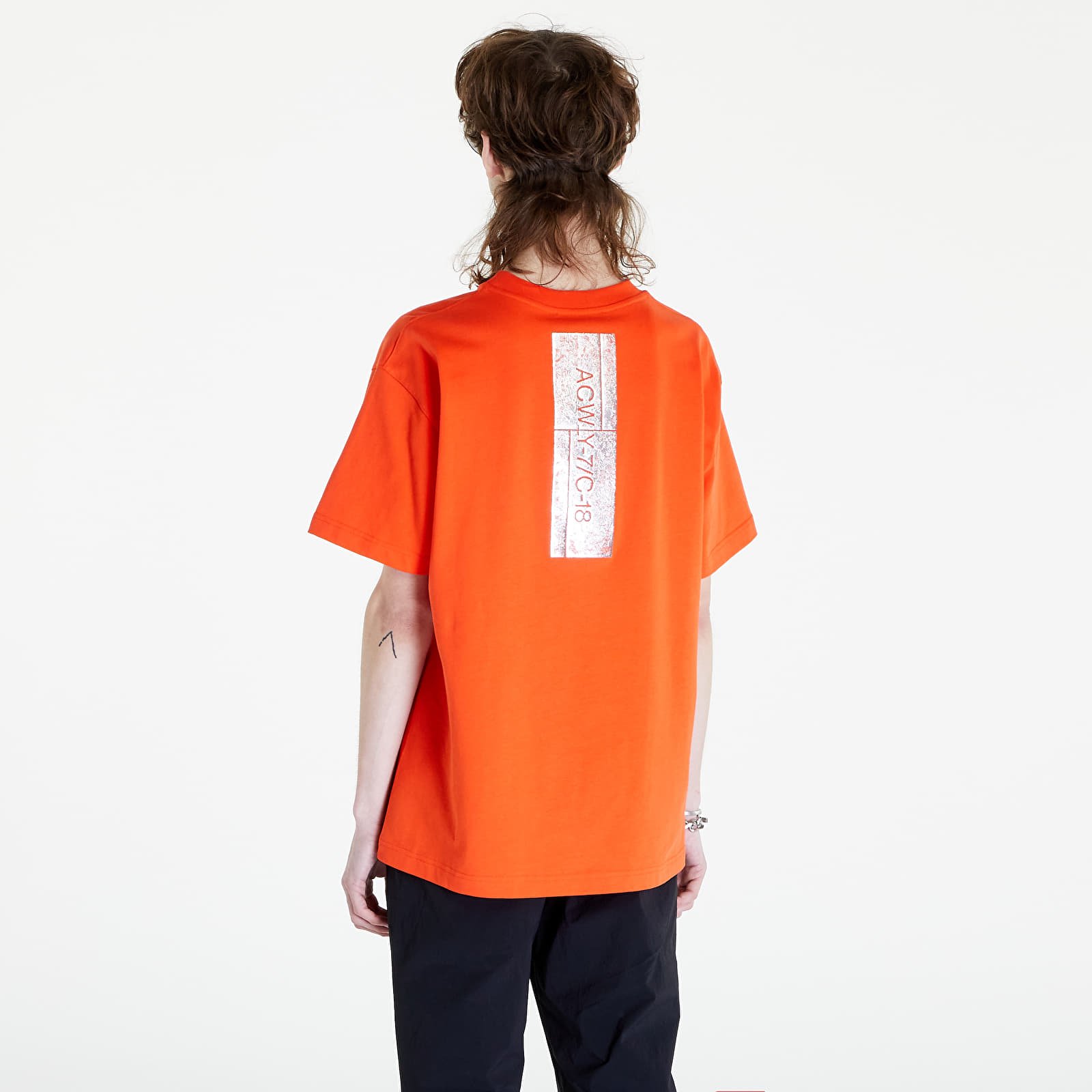 T-shirts A-COLD-WALL* Foil Grid Short Sleeve T-Shirt Volt Red