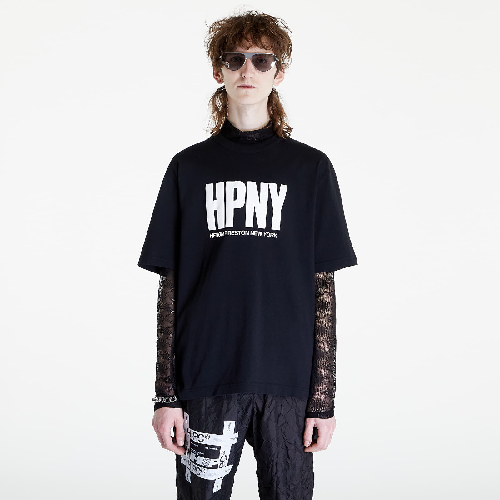 Camisetas Heron Preston Reg HPNY Short Sleeve Tee Black/ White