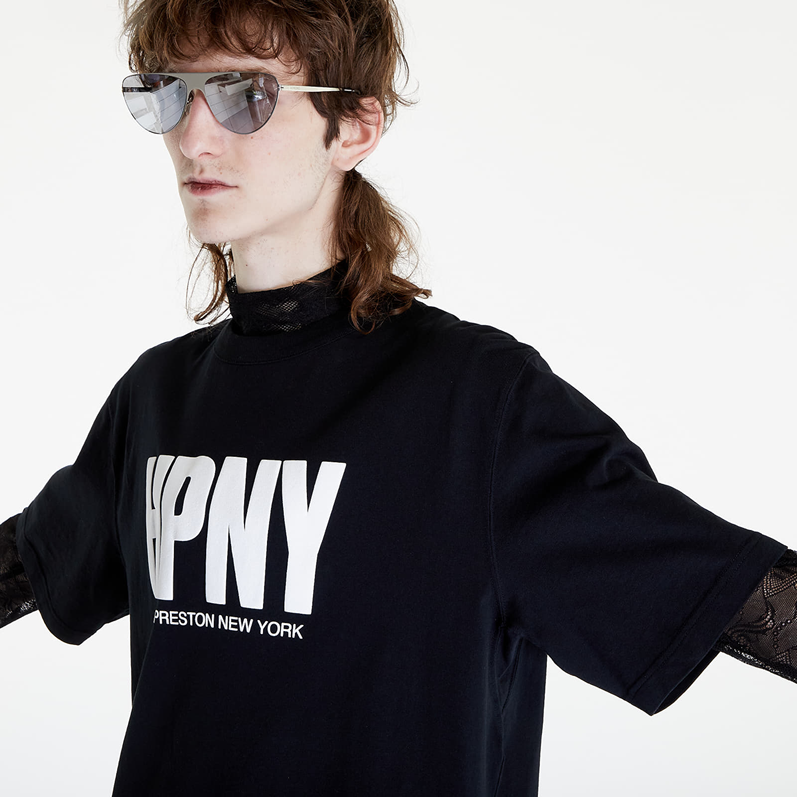 Camisetas Heron Preston Reg HPNY Short Sleeve Tee Black/ White