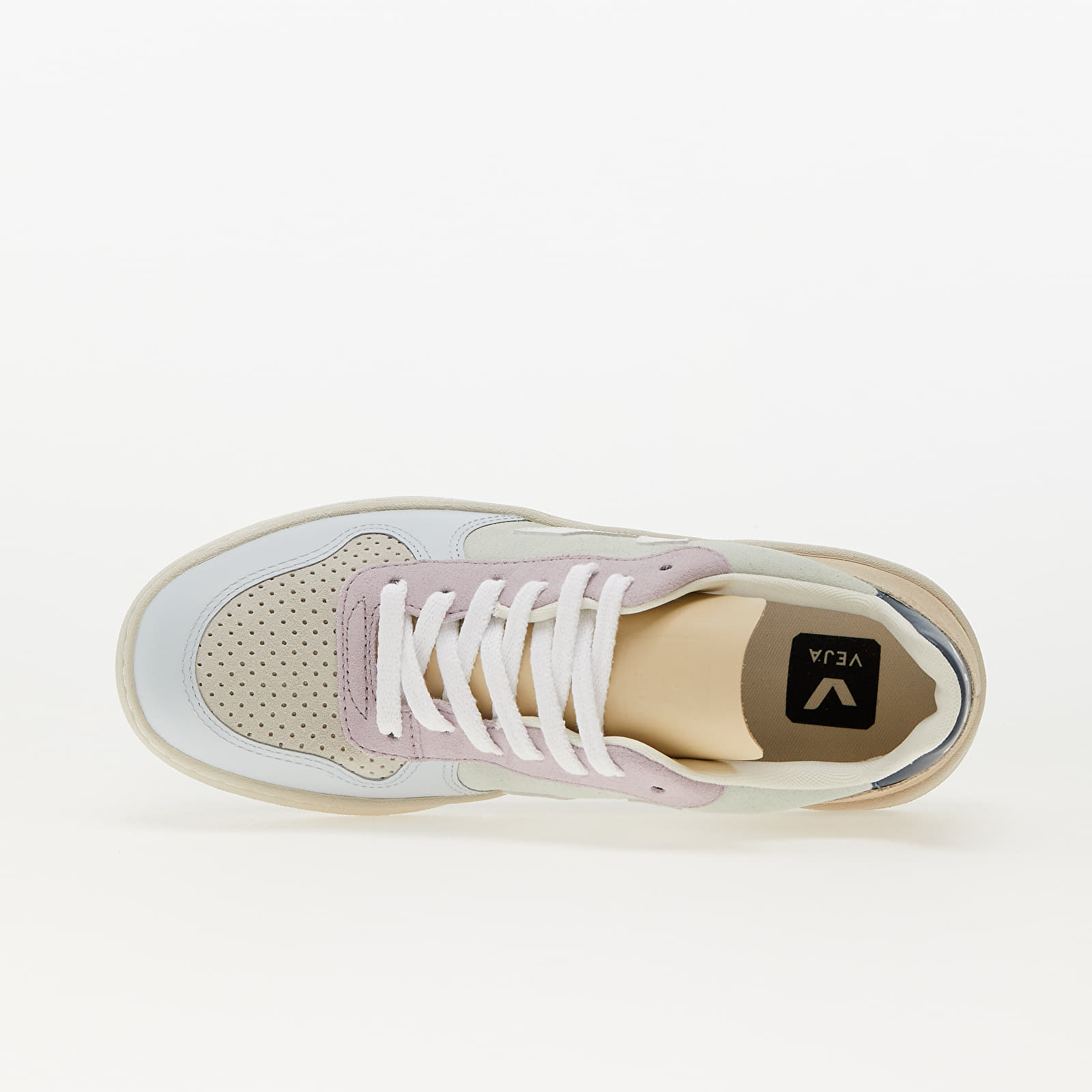 Női cipők Veja V-10 Suede Jade White/ Multico