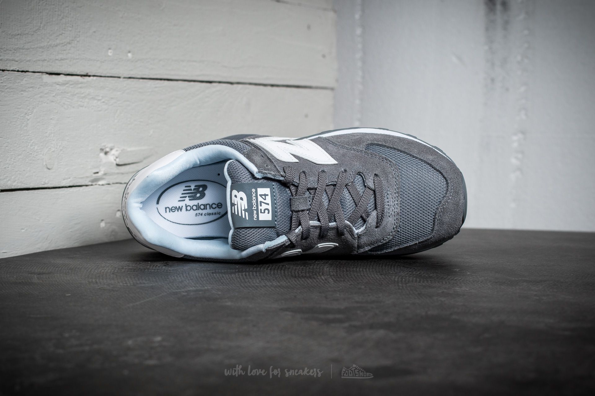 Herresko New Balance 574 Grey/ White