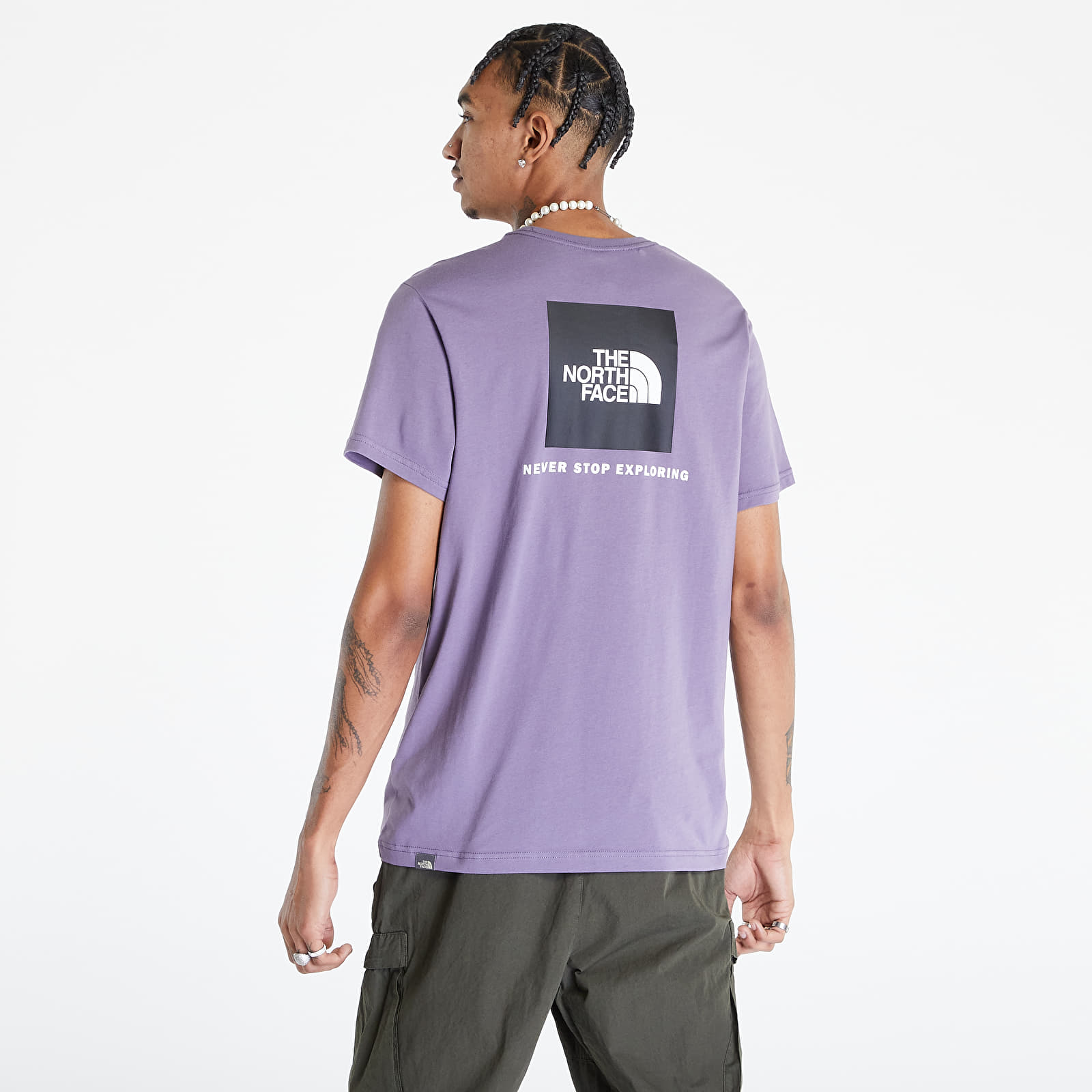 Purple north sales face t shirt