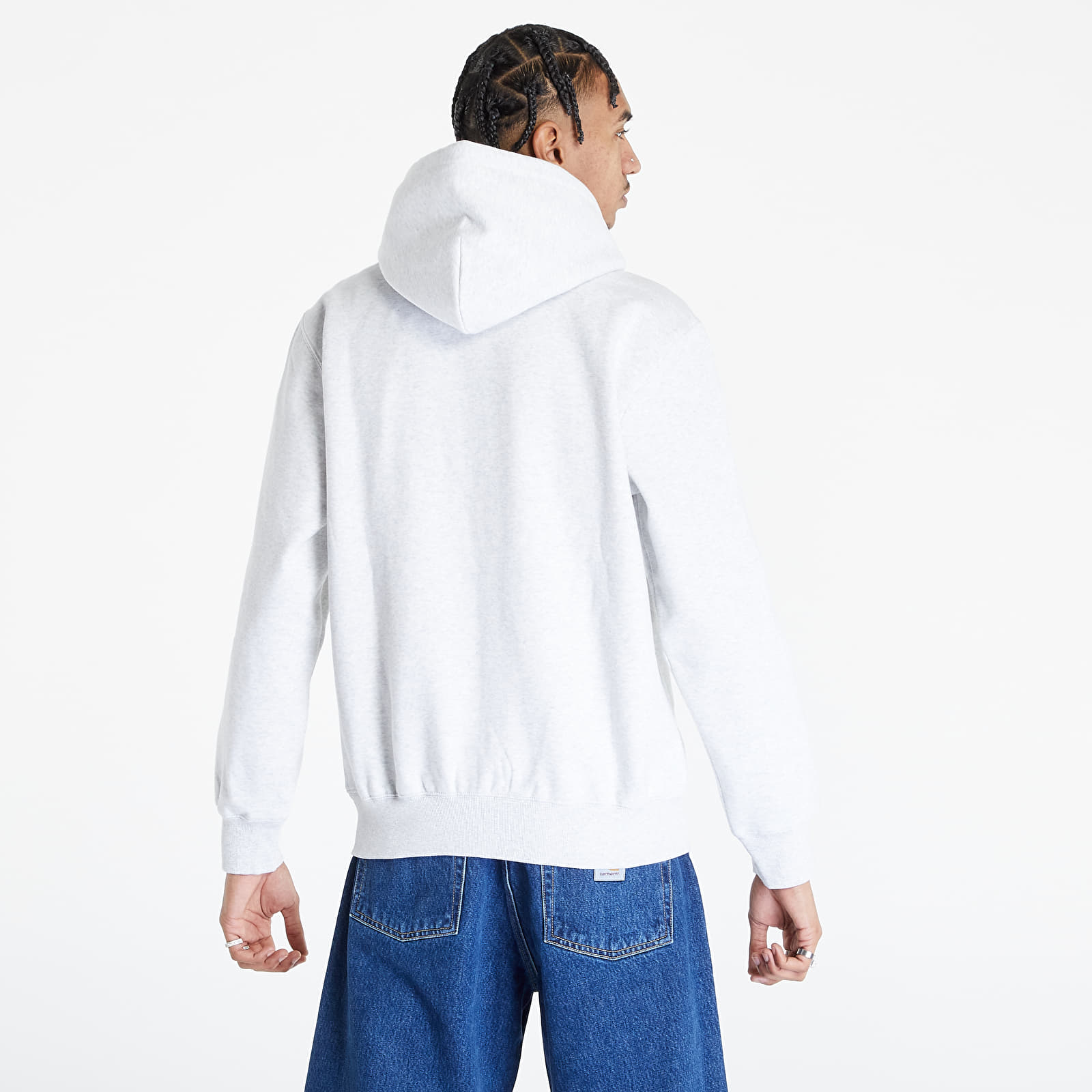 Hoodies e sweatshirts Carhartt WIP Hooded Carhartt Sweat Ash Heather/ Rocket