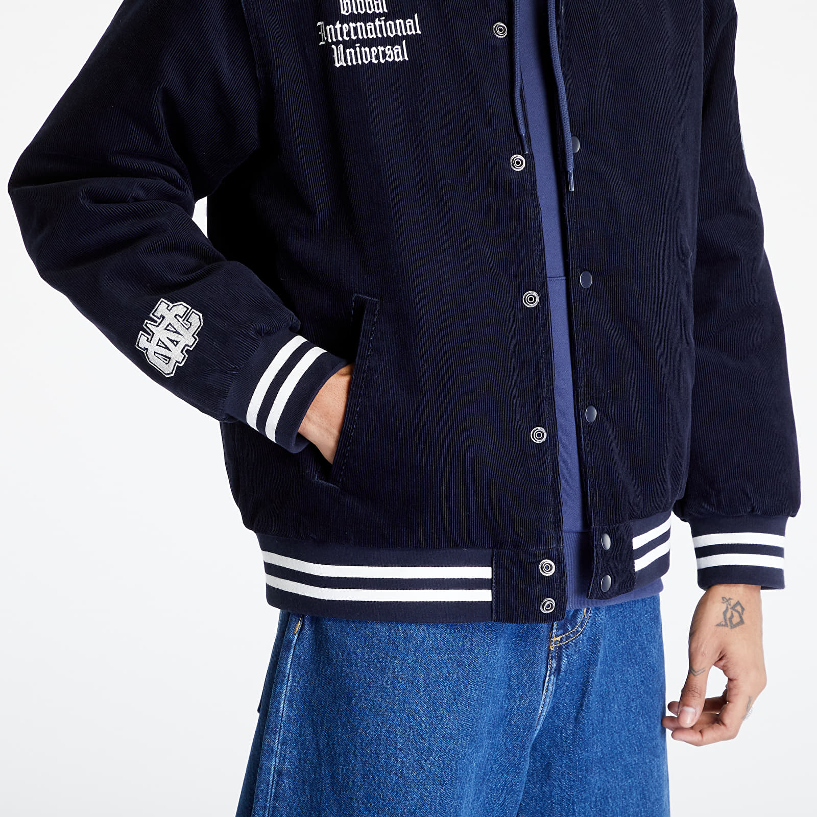 Chaquetas Carhartt WIP Letterman Jacket Dark Navy/ Wax