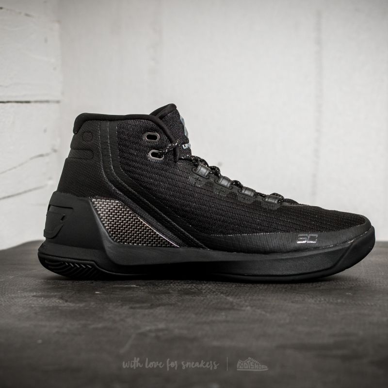 シューズ(男性用) UNDER ARMOUR Curry3 TrifectaBlack Men's shoes Under Armour Curry 3 Trifecta Black Edititon