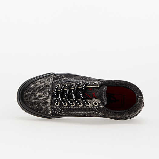 Vans old skool skate shoe acid denim on sale