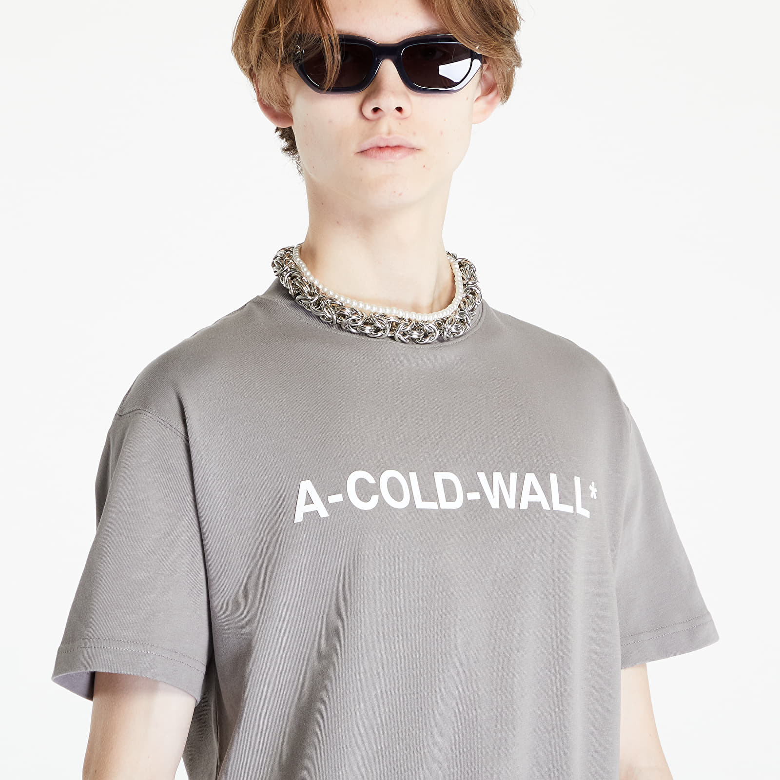 T-shirts A-COLD-WALL* Essential Logo T-Shirt Mid Grey