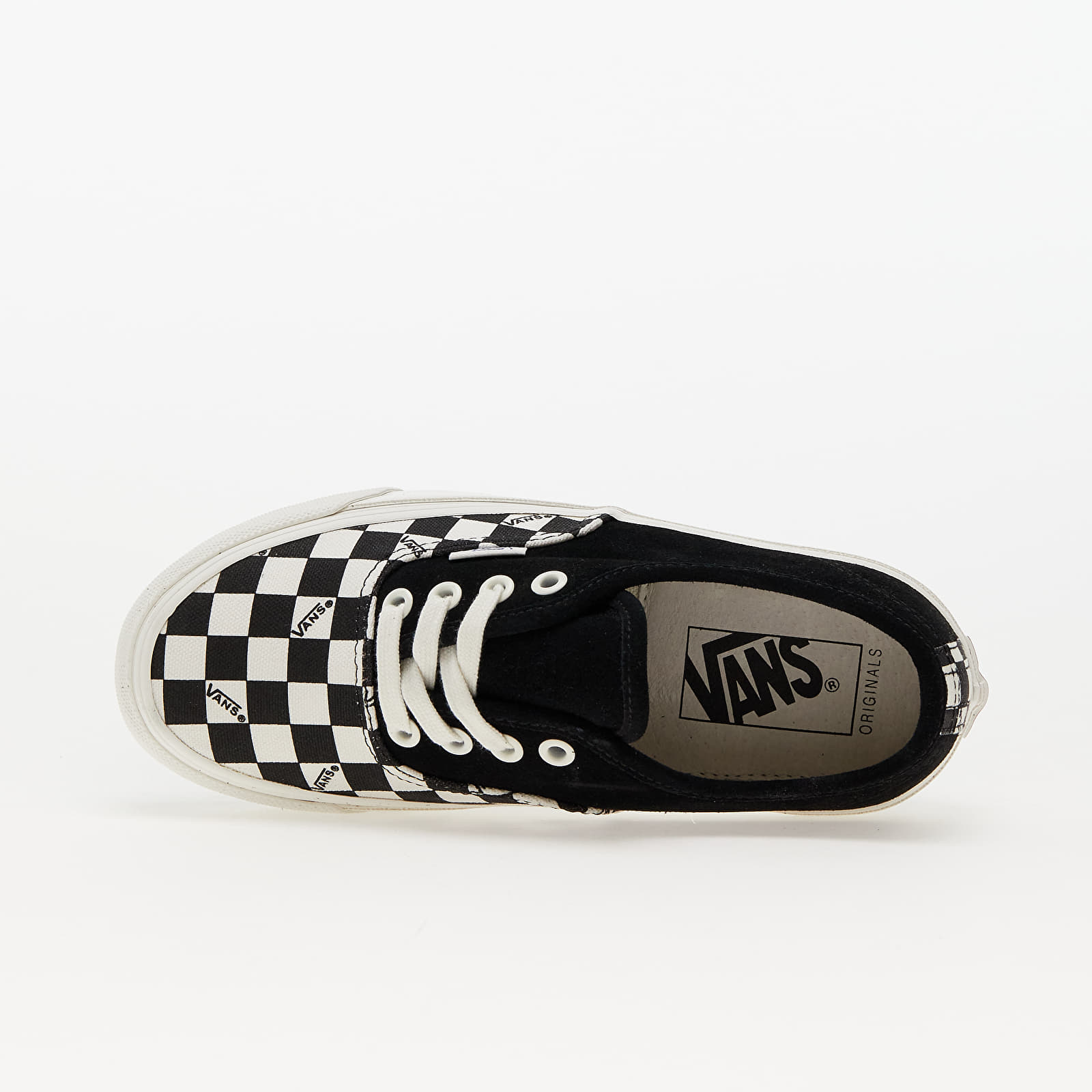 Men's shoes Vans Vault OG Authentic LX (Suede/ Canvas) Black/ Checkerboard