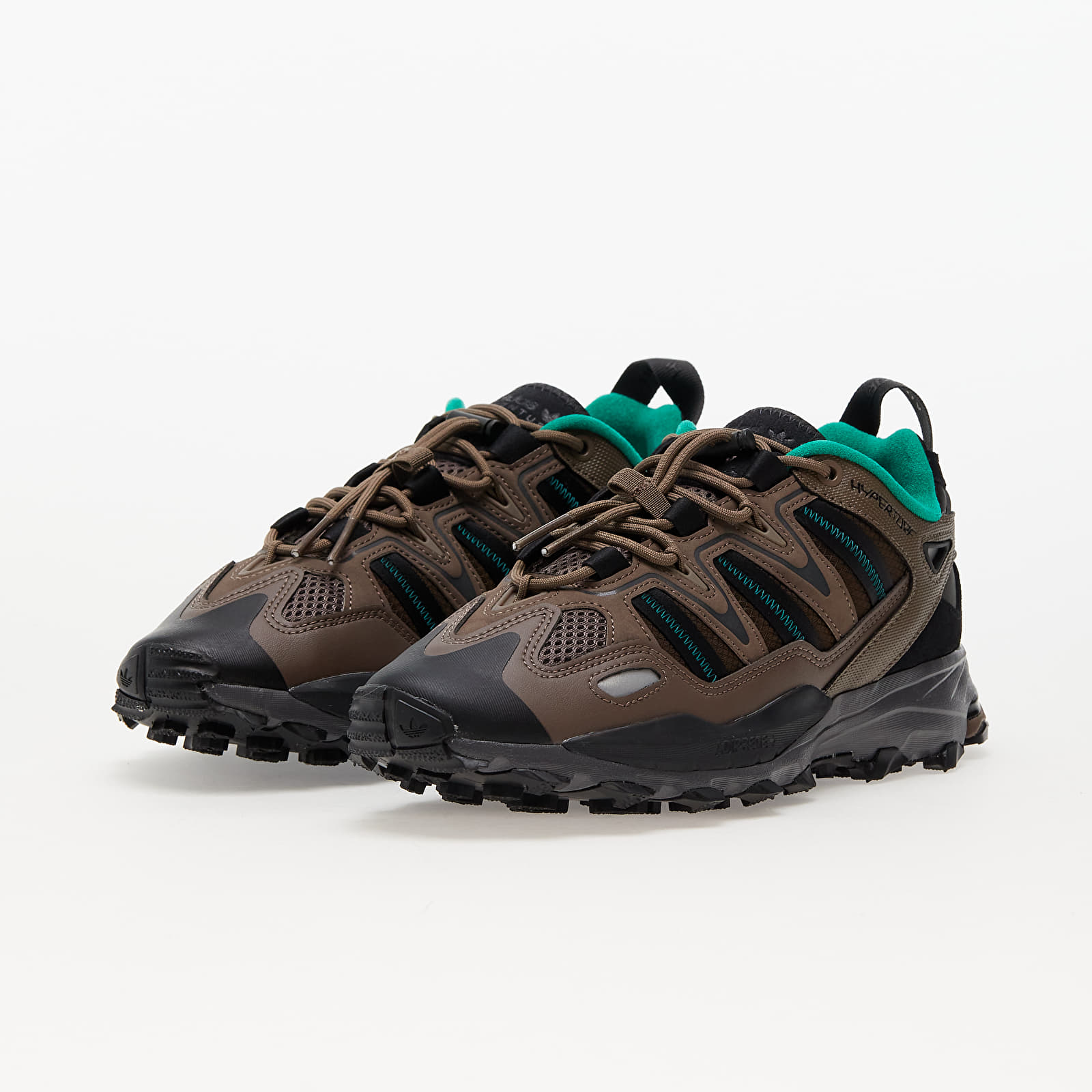 Ανδρικά παπούτσια adidas Hyperturf Earth Strata/ Core Black/ Collegiate Green