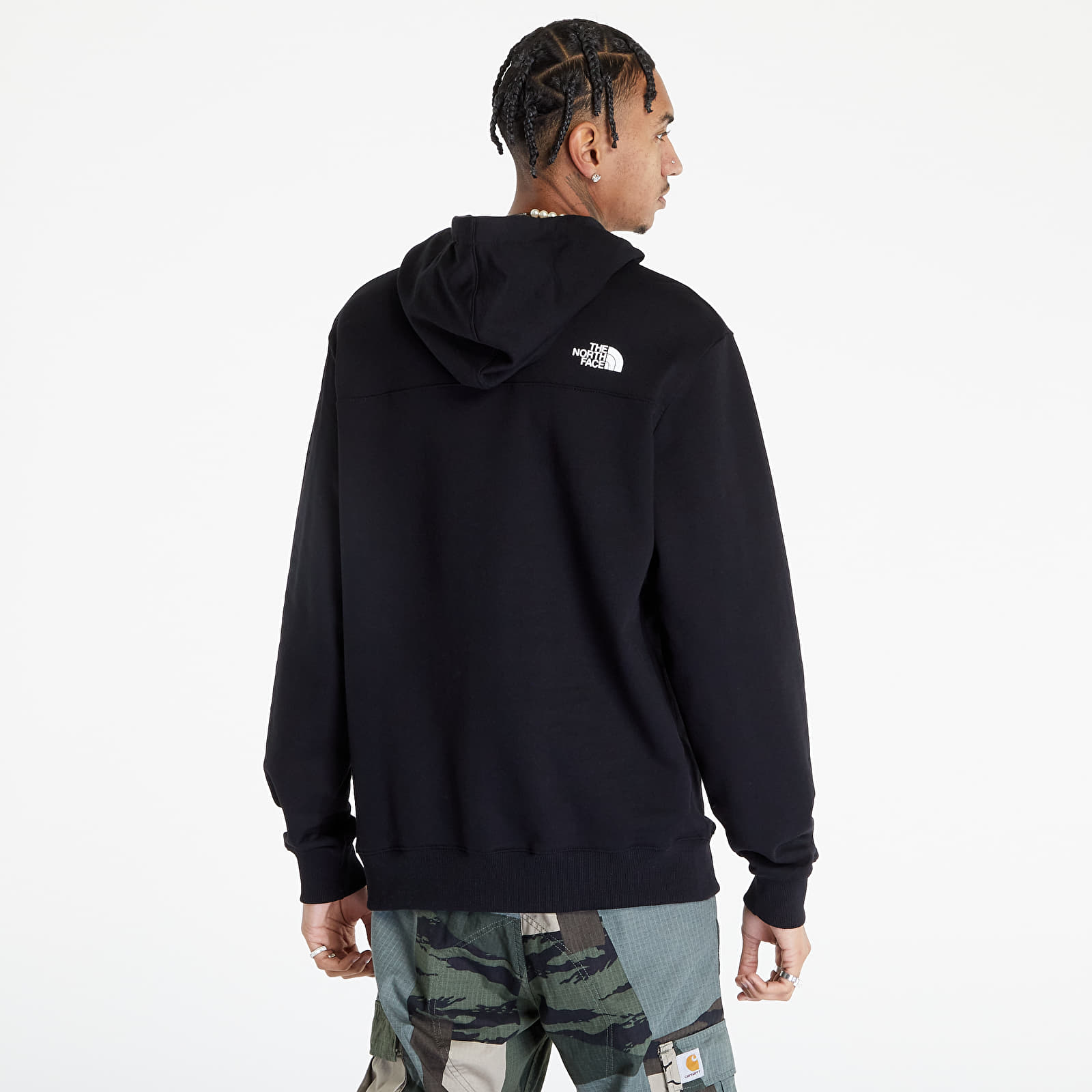 Fuzzy north face sales hoodie