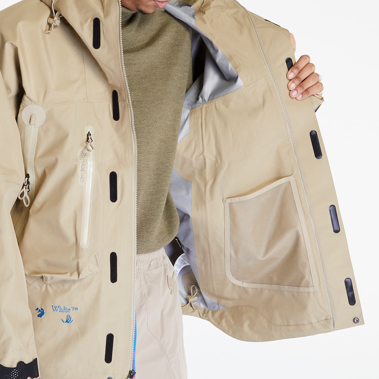 Kabátok Nike x Off-White Hooded Jacket GTX Khaki
