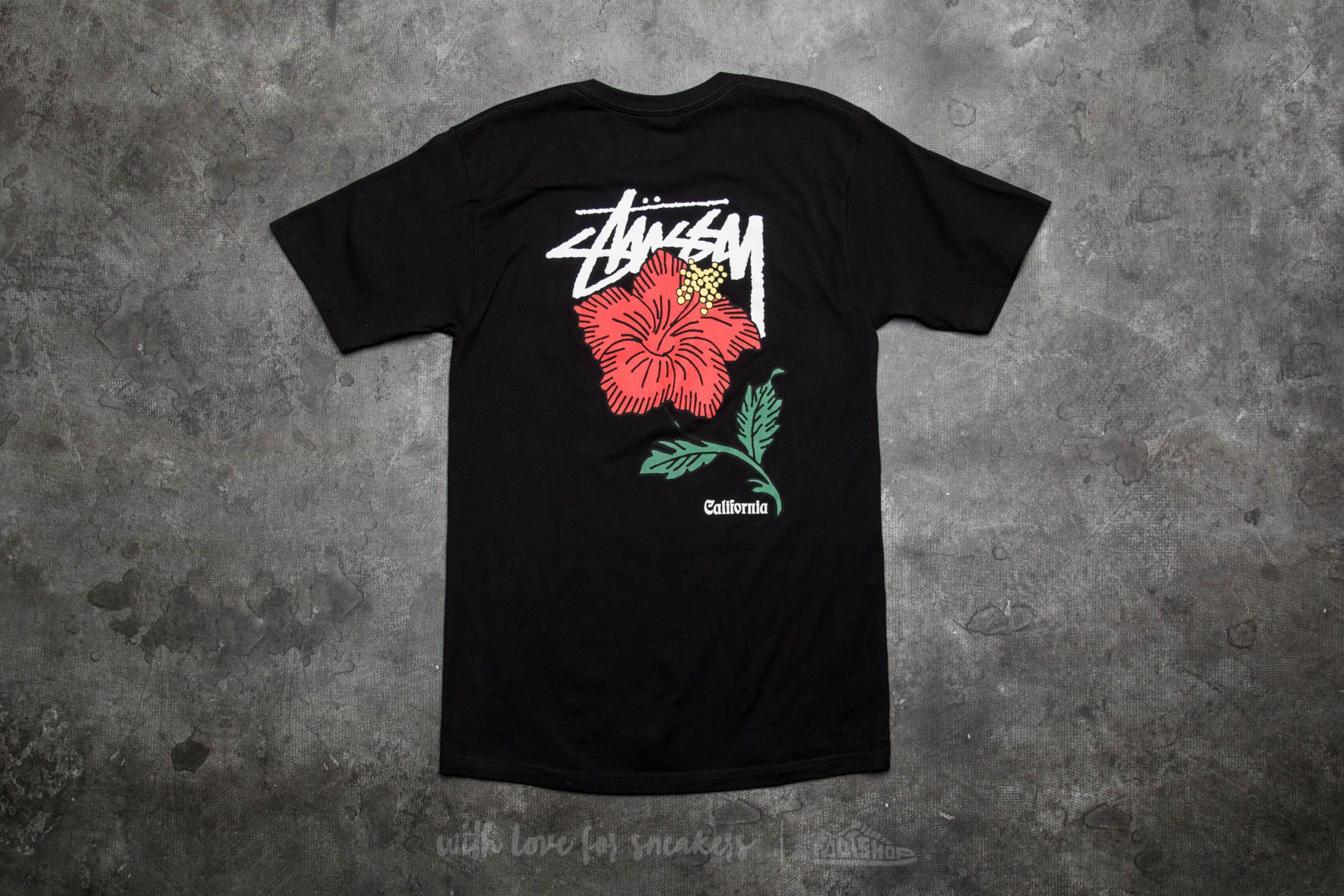 T-shirt Stüssy Cali Rose Tee Black