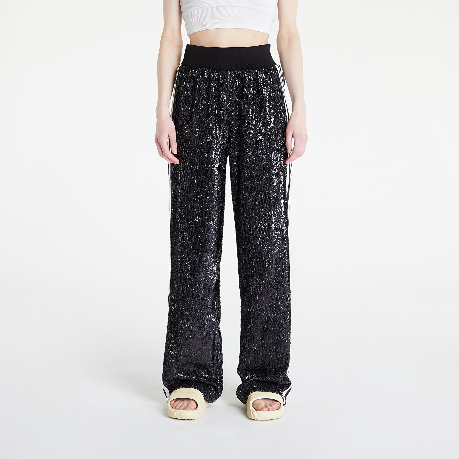 Hlače adidas Blue Version Sequin Track Pants UNISEX Black