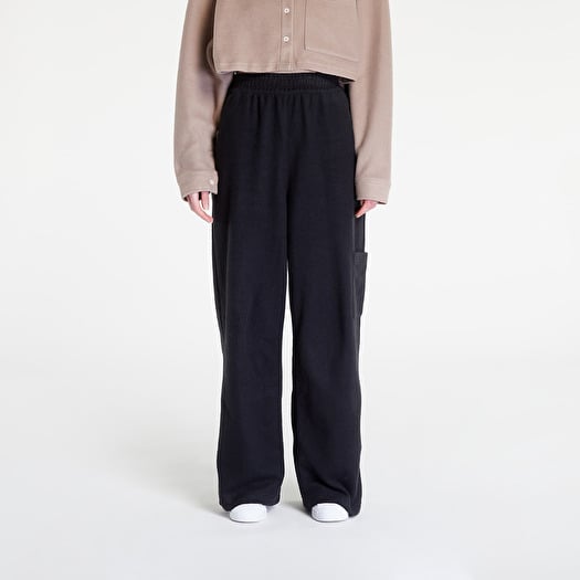 Pants and jeans Reebok Classics Reverse Fleece Wide Leg Pants Black Footshop