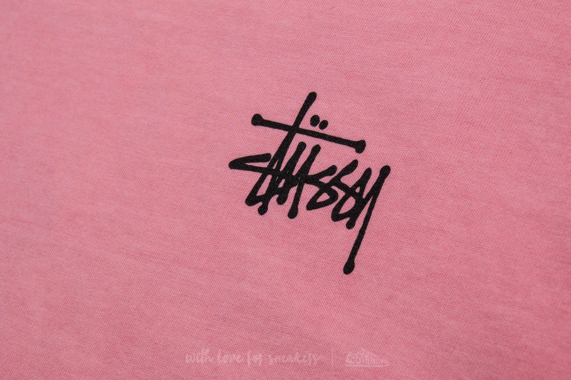 Camisetas Stüssy Basic Pigment Dyed Tee Pink