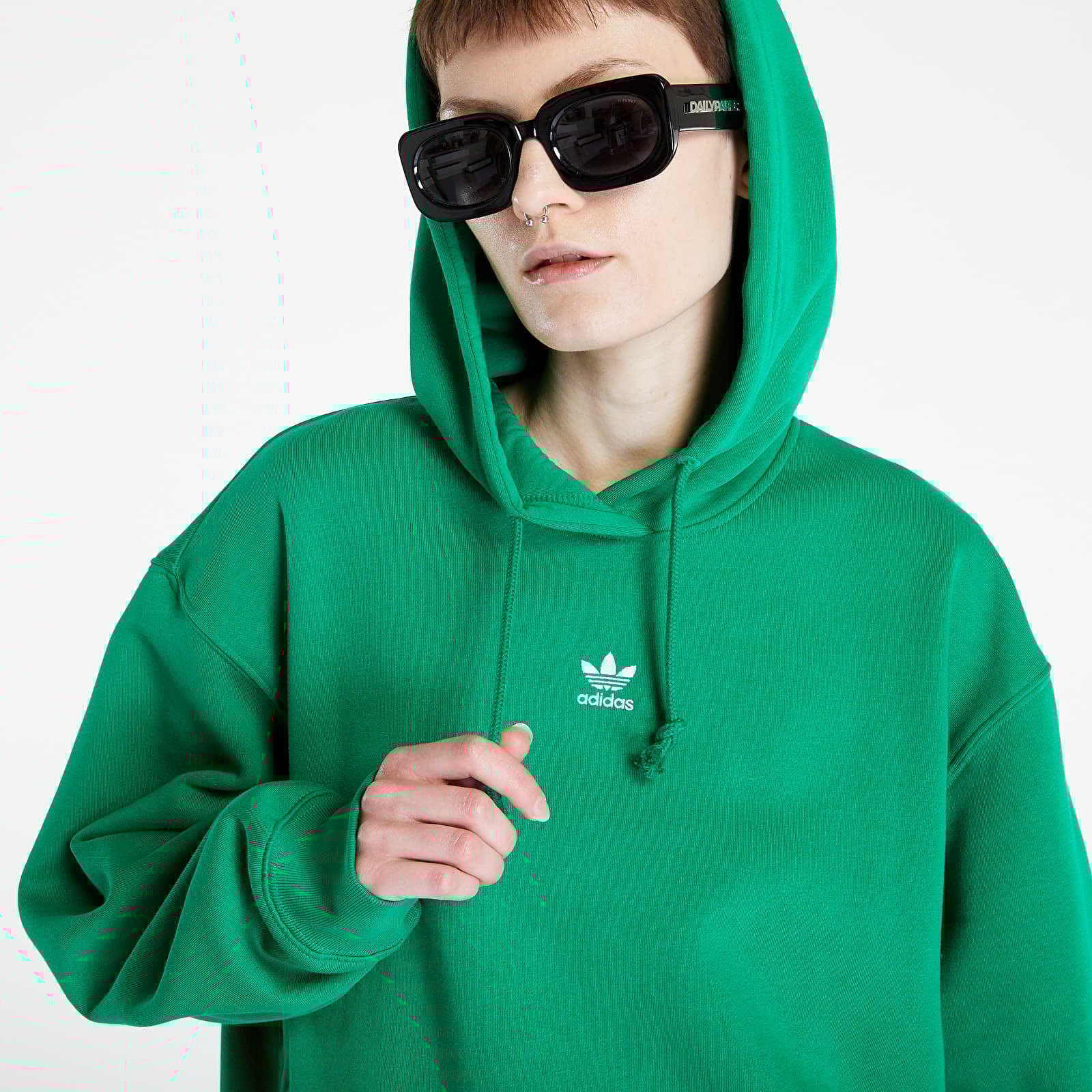 Adidas top hoodie green