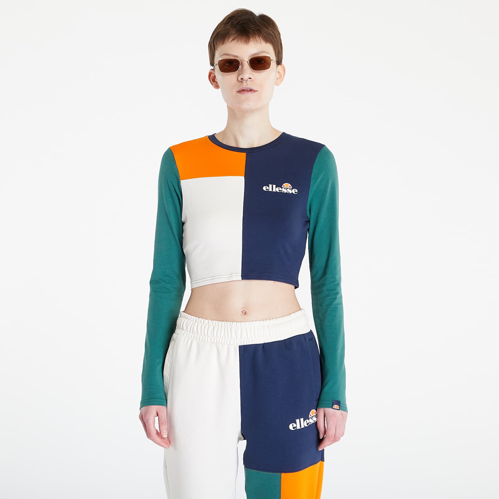 Ellesse long sleeve crop polo top 2025