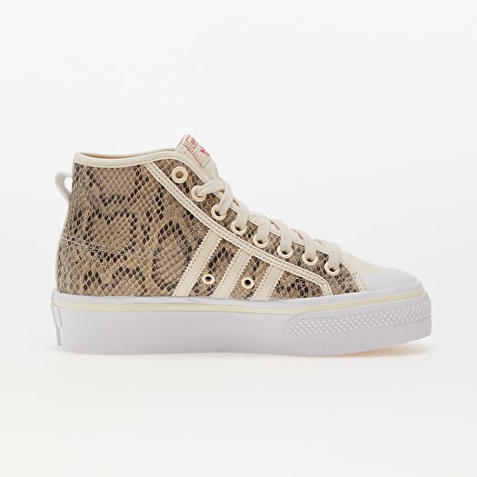 Damen Sneaker und Schuhe adidas Nizza Platform Mid W Wonder White