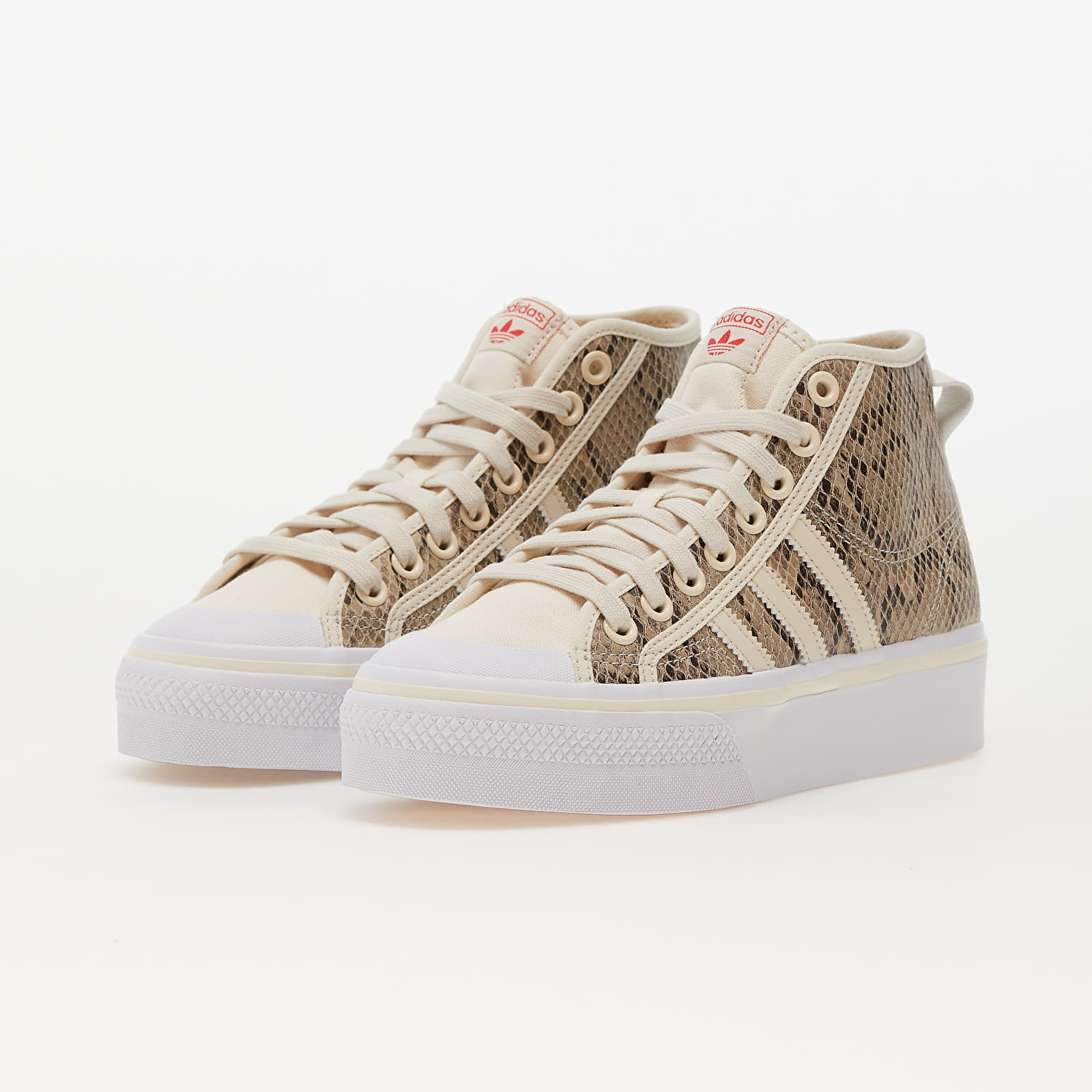Women s shoes adidas Nizza Platform Mid W Wonder White Wonder White Core Black Footshop