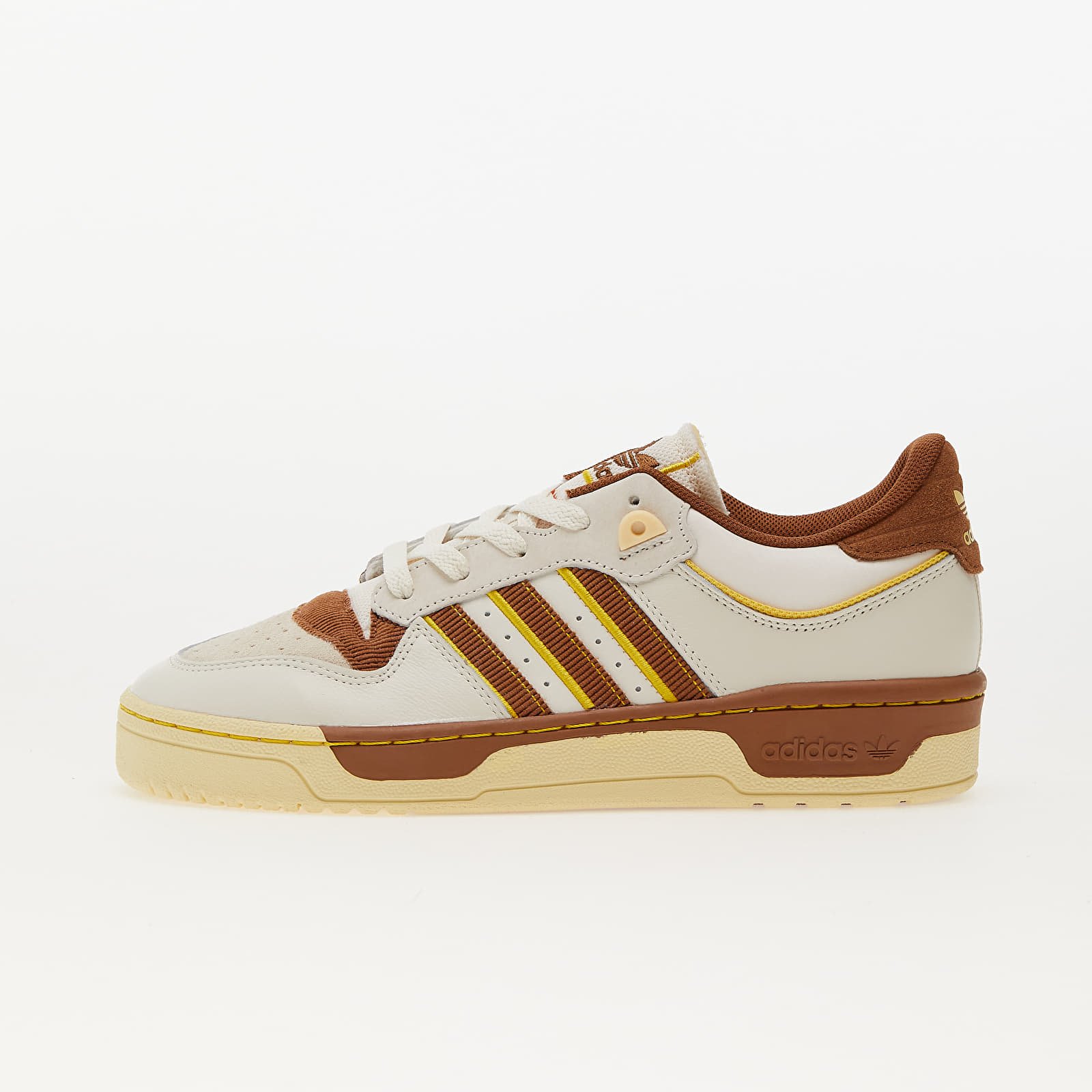 Férfi cipők adidas Rivalry Low 86 Core White/ Wild Brown/ Hazy Yellow