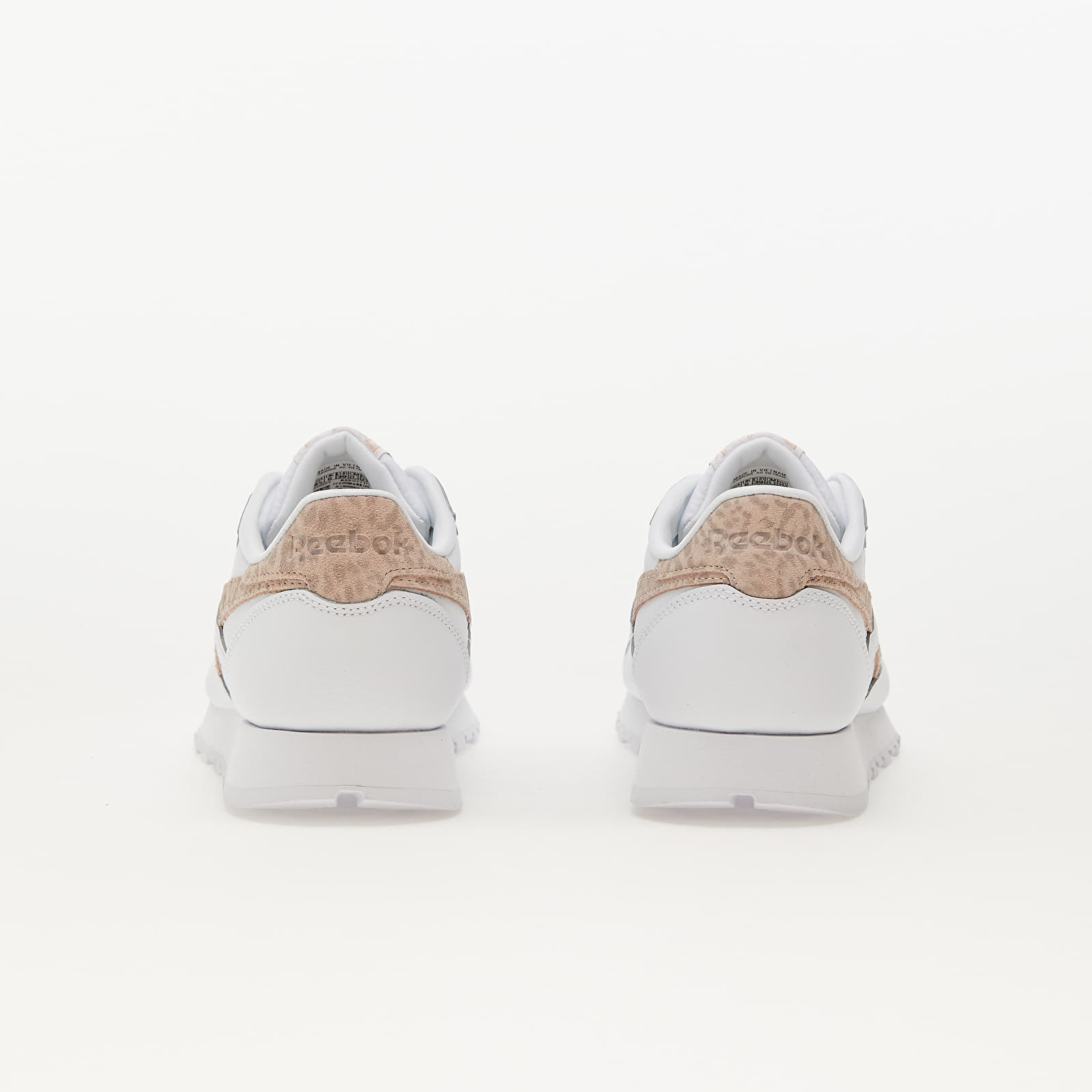 Reebok print shop smooth womens white