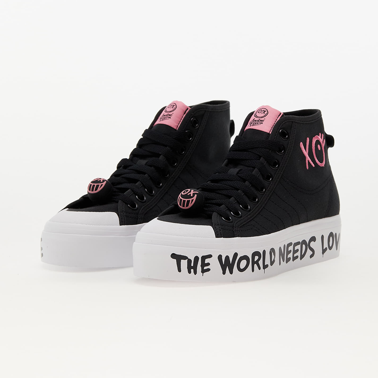 Damen Sneaker und Schuhe adidas Nizza Platform Mid W Core Black/ SEPIGL/ Ftw White