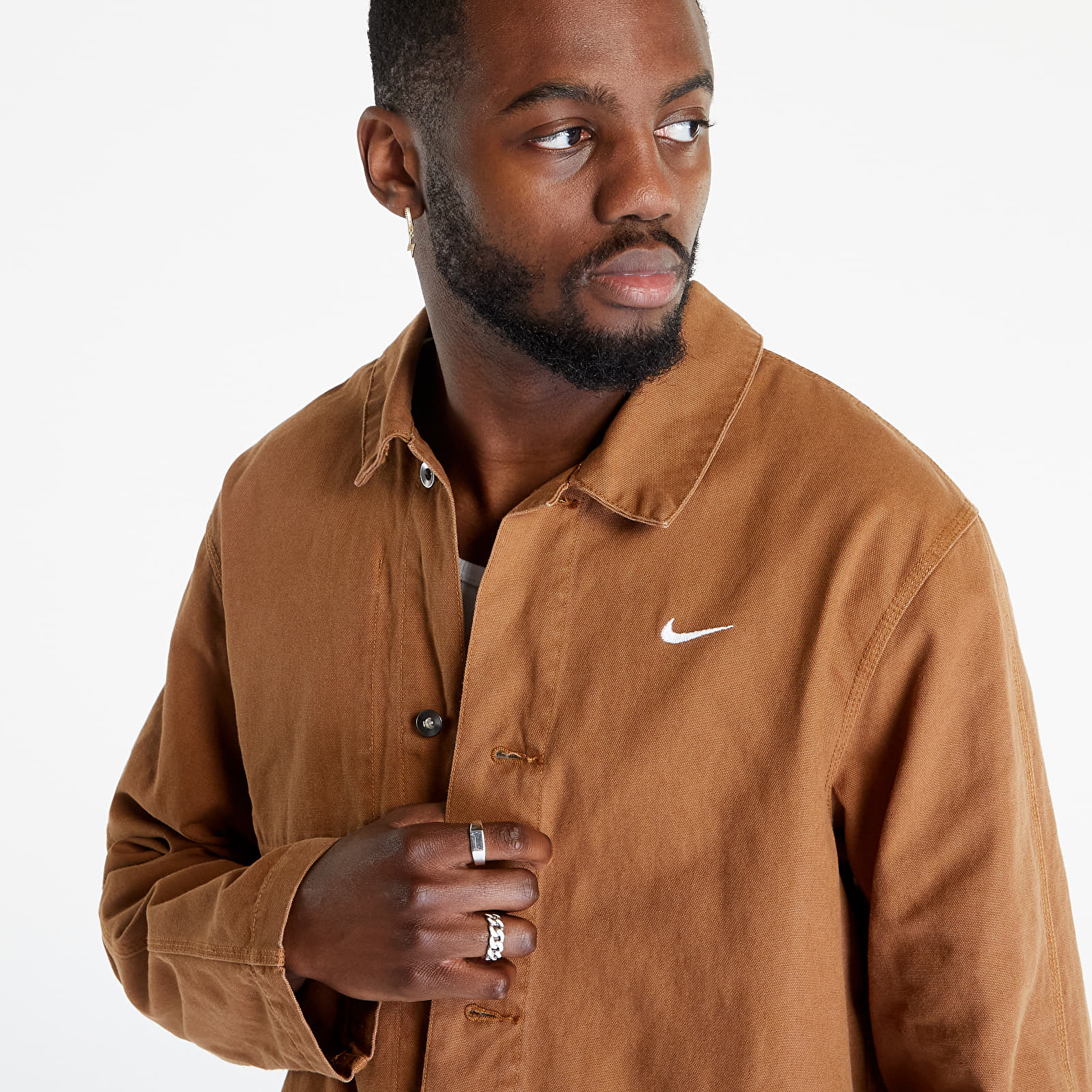 Chaquetas y abrigos Nike Sportswear Unlined Chore Coat Ale Brown/ White