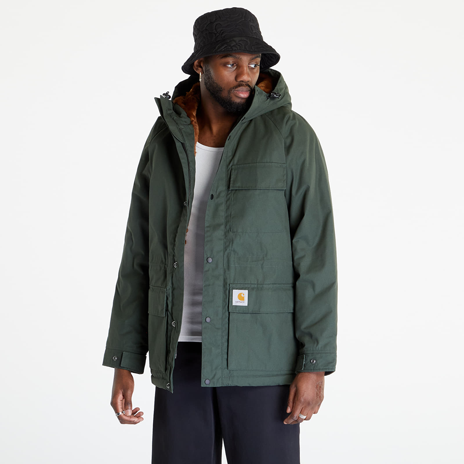 Striukės ir paltai Carhartt WIP Morden Jacket Boxwood / Tawny