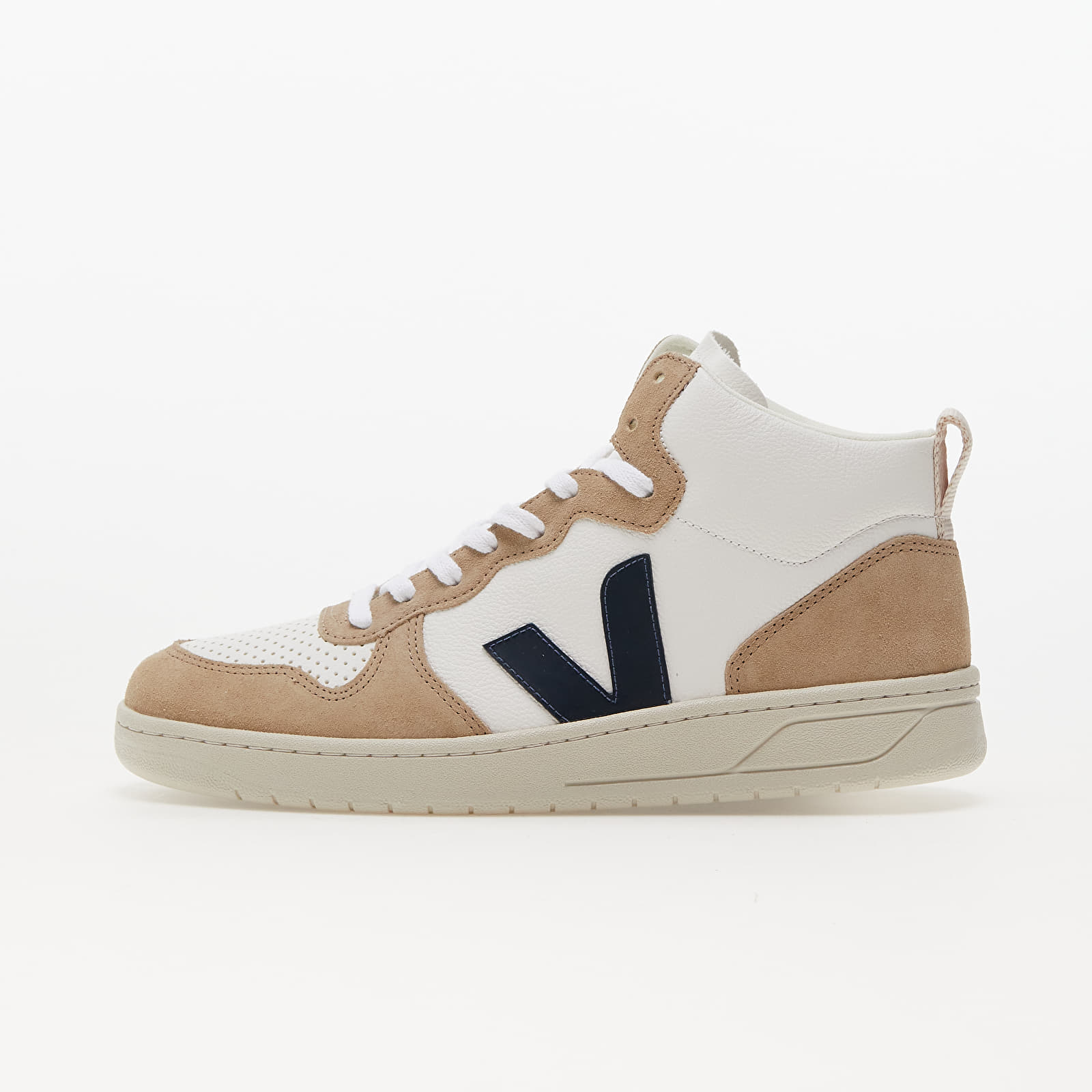 Miesten kengät Veja V-15 Chromefree Leather Extra-White/ Nautico/ Sahara