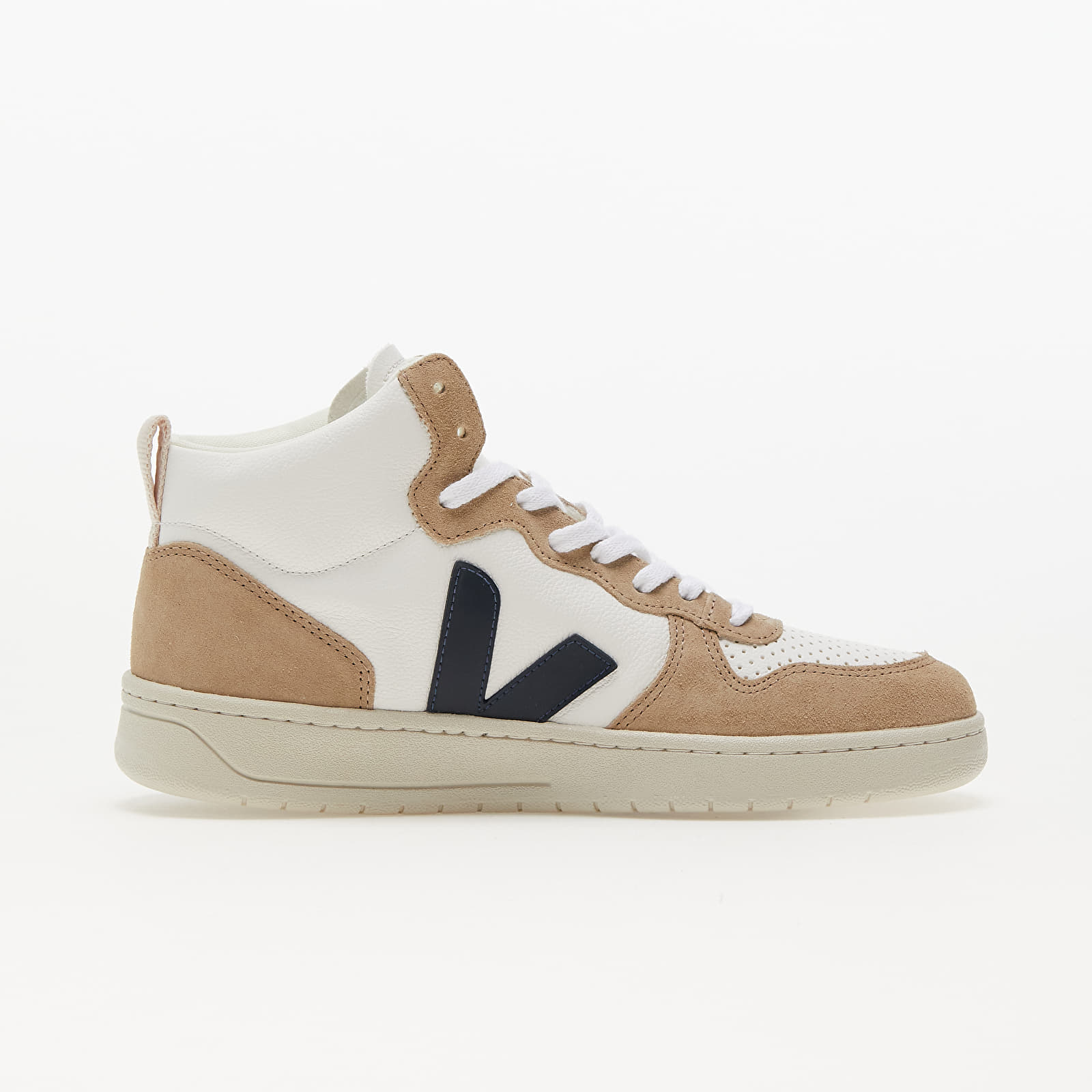 Miesten kengät Veja V-15 Chromefree Leather Extra-White/ Nautico/ Sahara