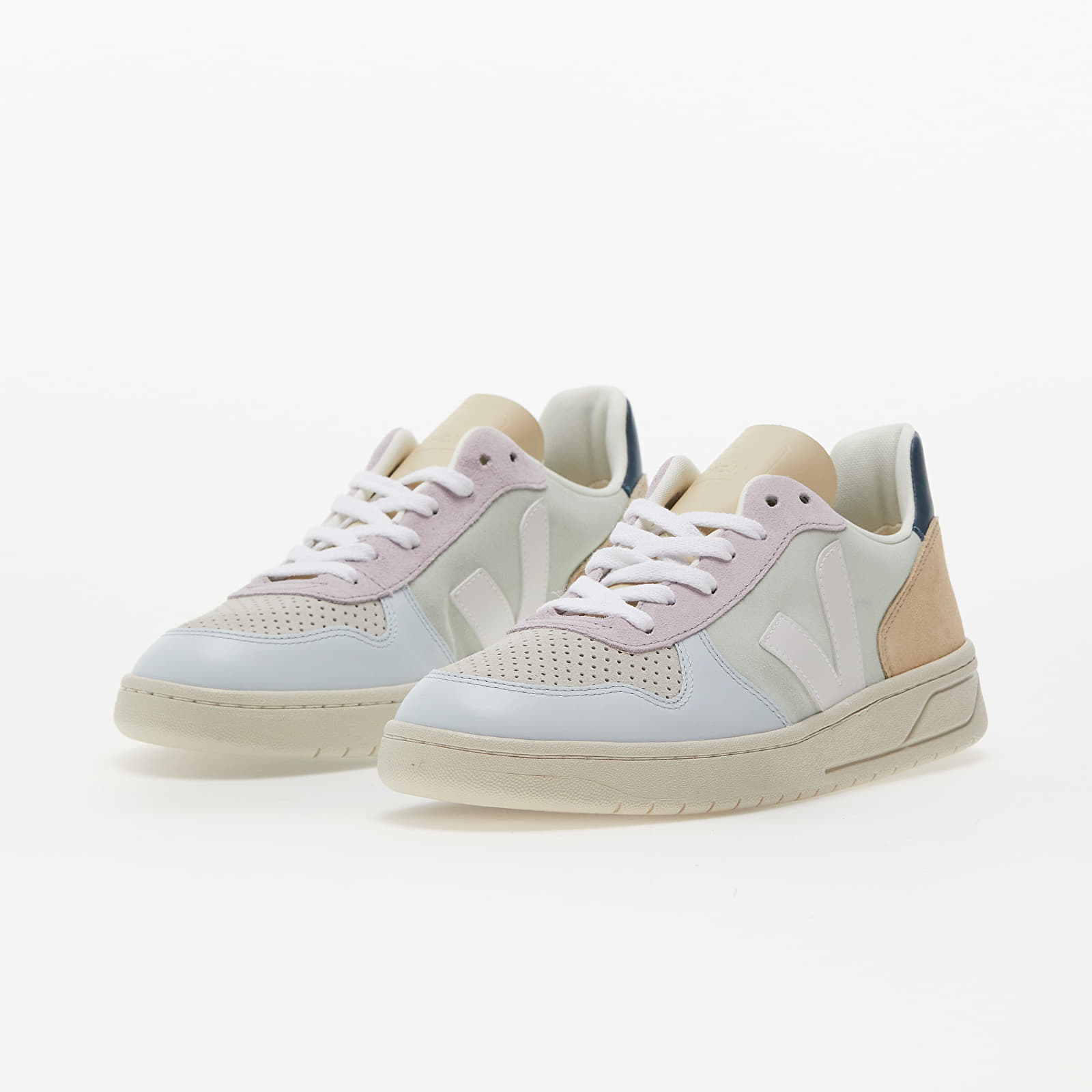 Sko til mænd Veja V-10 Suede Jade/ White-Multico