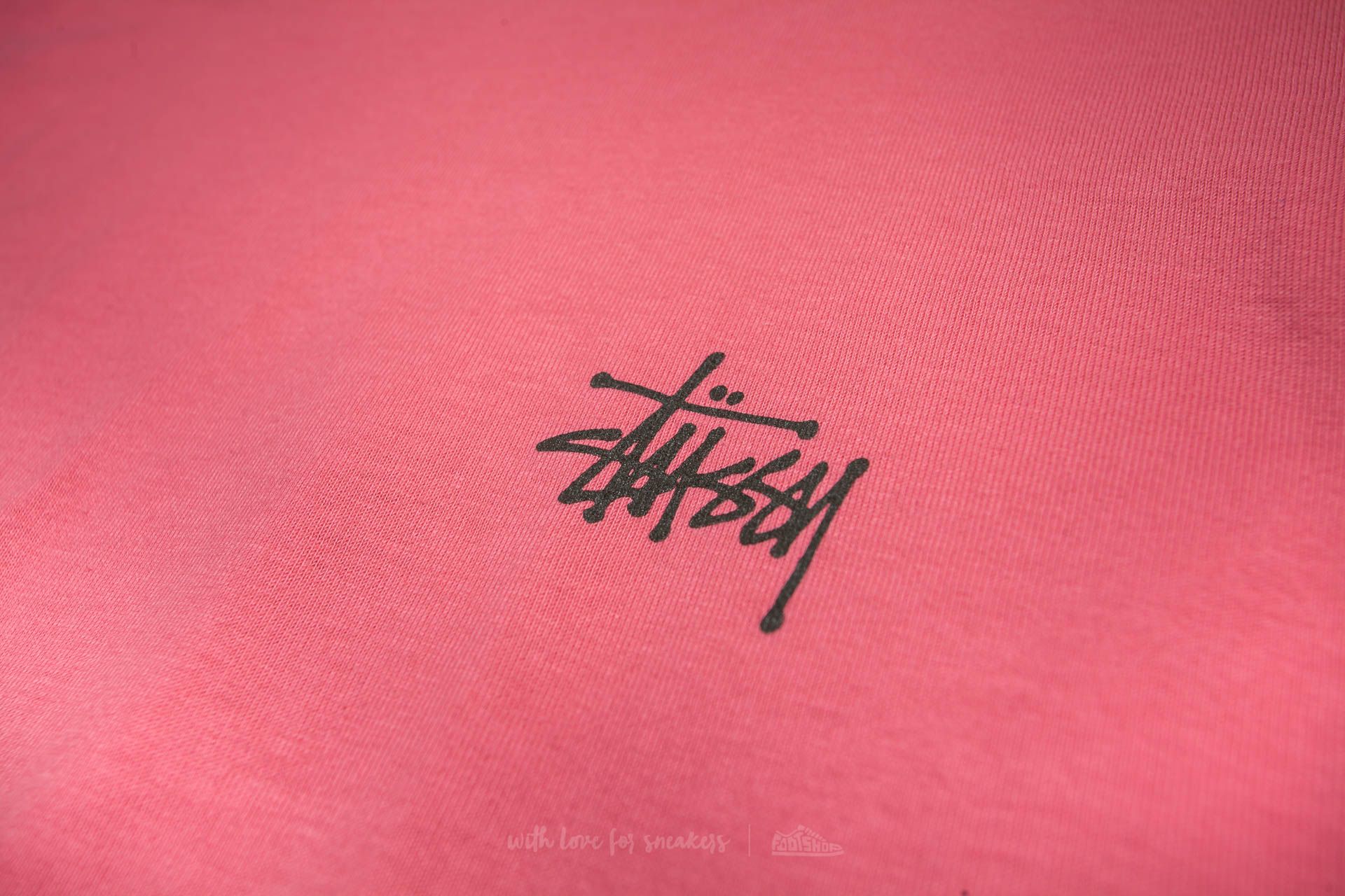 T-shirt Stüssy Basic Long Sleeve Tee Dark Pink