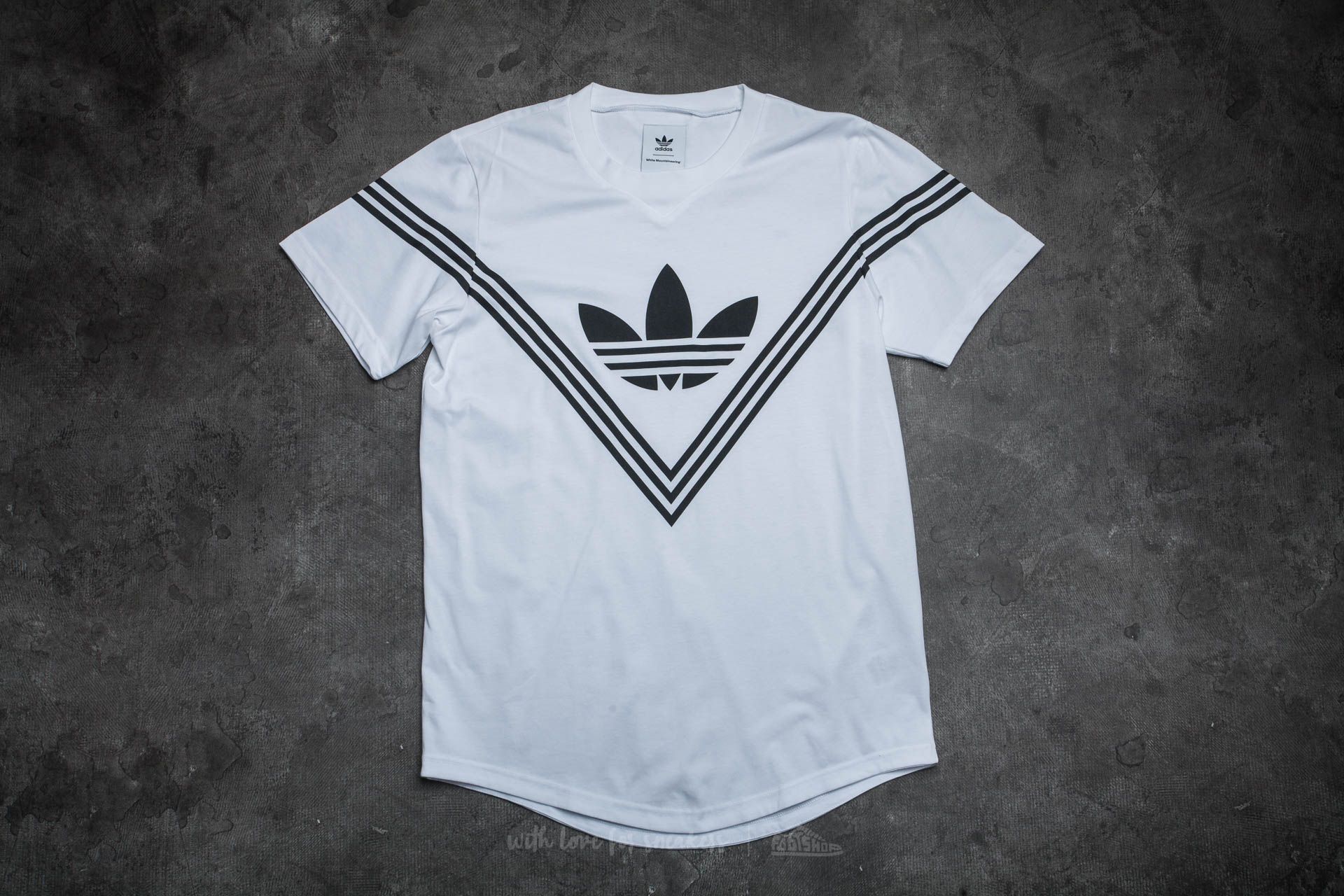 T-Shirts adidas White Mountaineering Logo T-Shirt White
