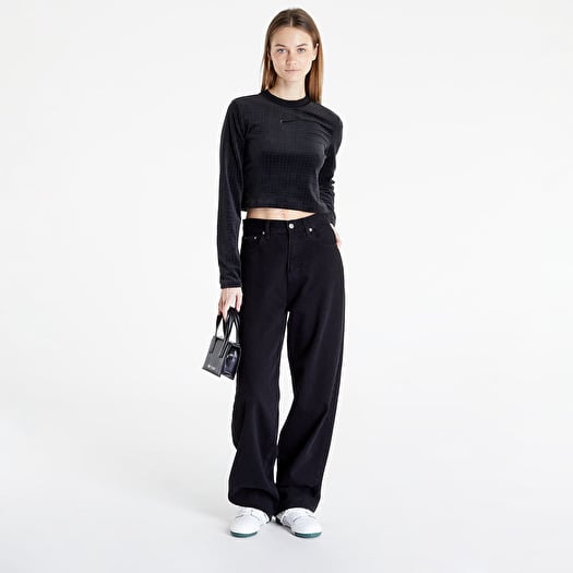 T shirt Nike Sportswear Women s Velour Long Sleeve Top