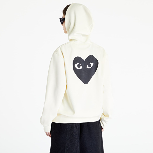 Cdg hotsell hoodie ivory