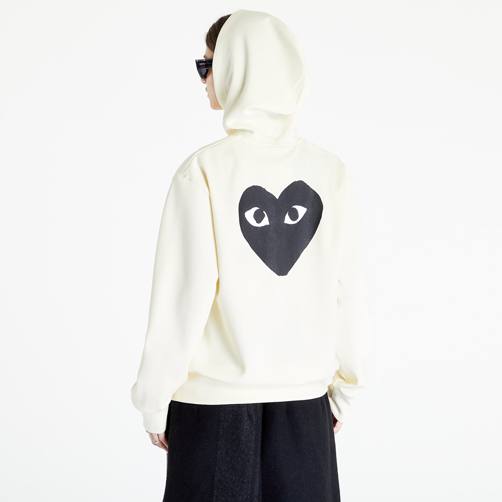 Hoodies and sweatshirts  Comme des Garçons PLAY Zip Hoodie Ivory