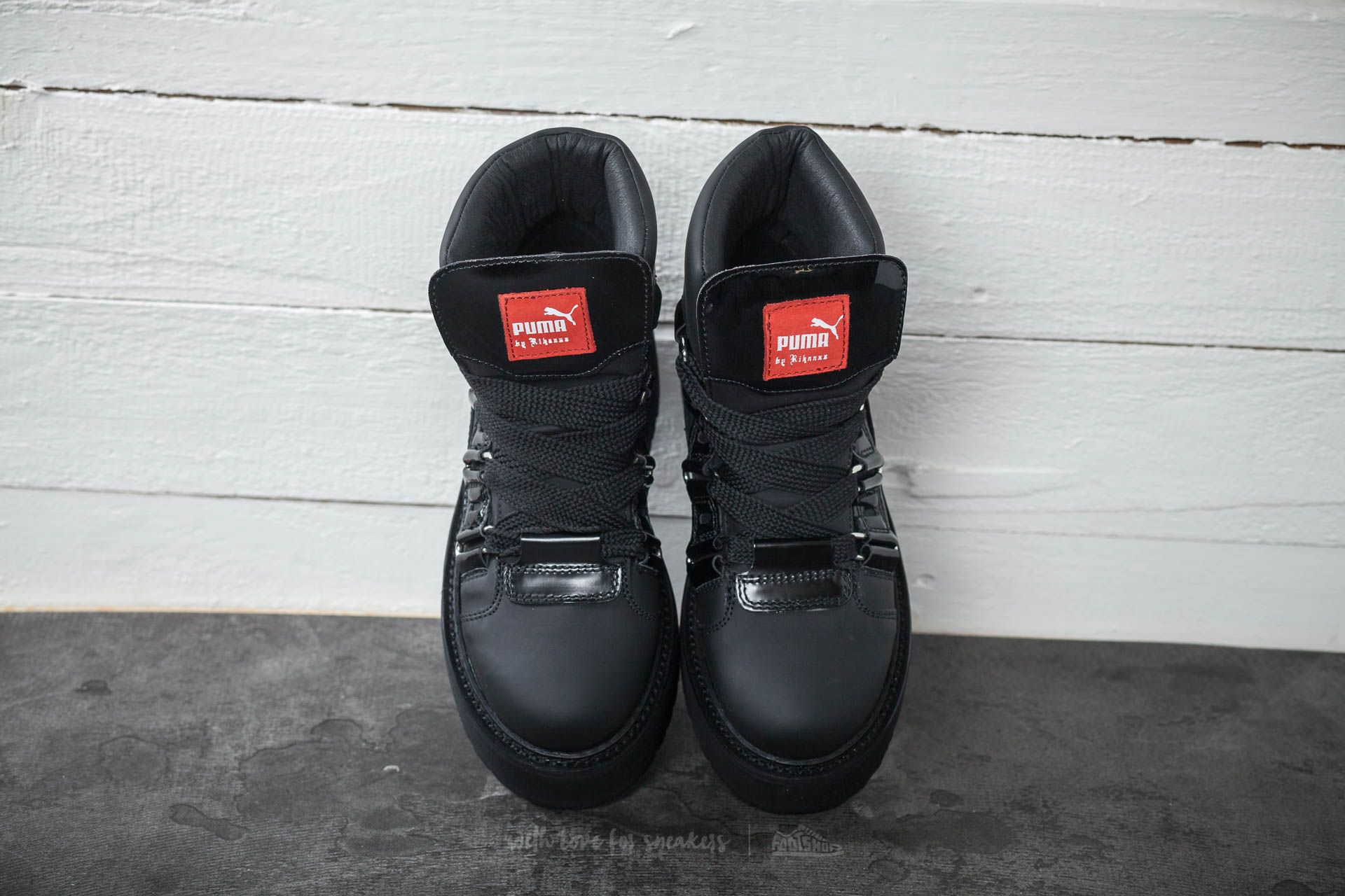 Dámské tenisky a boty Puma SB Eyelet Rihanna Puma Black - Black Black